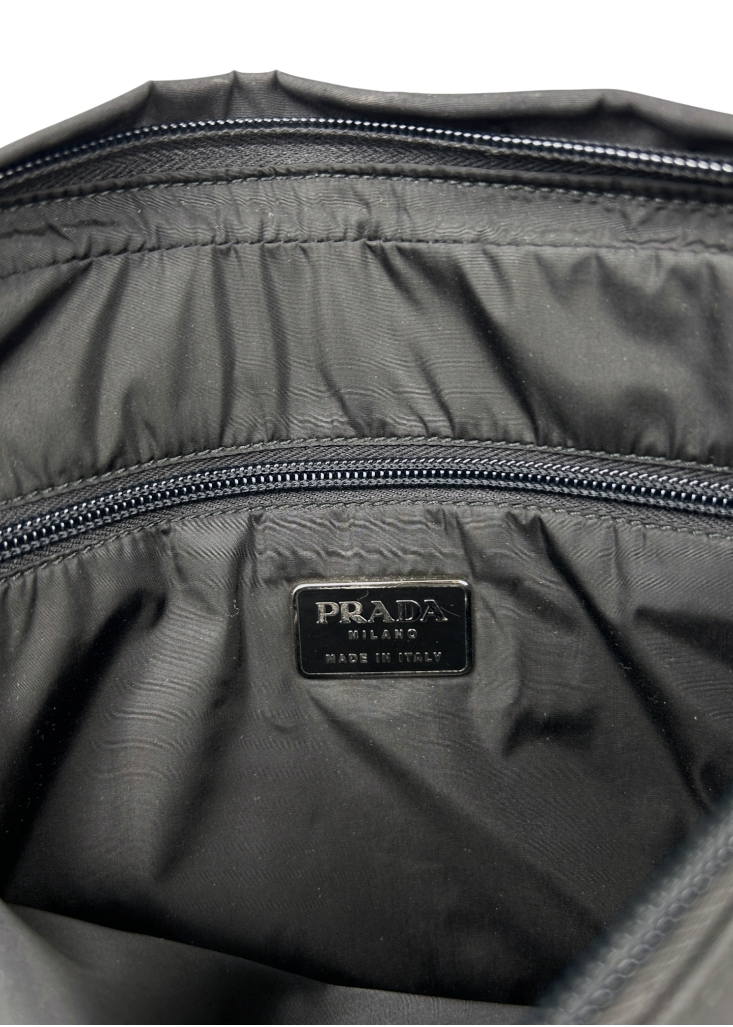 PRADA (AS IS) Nylon Linea Rossa Crossbody Bag