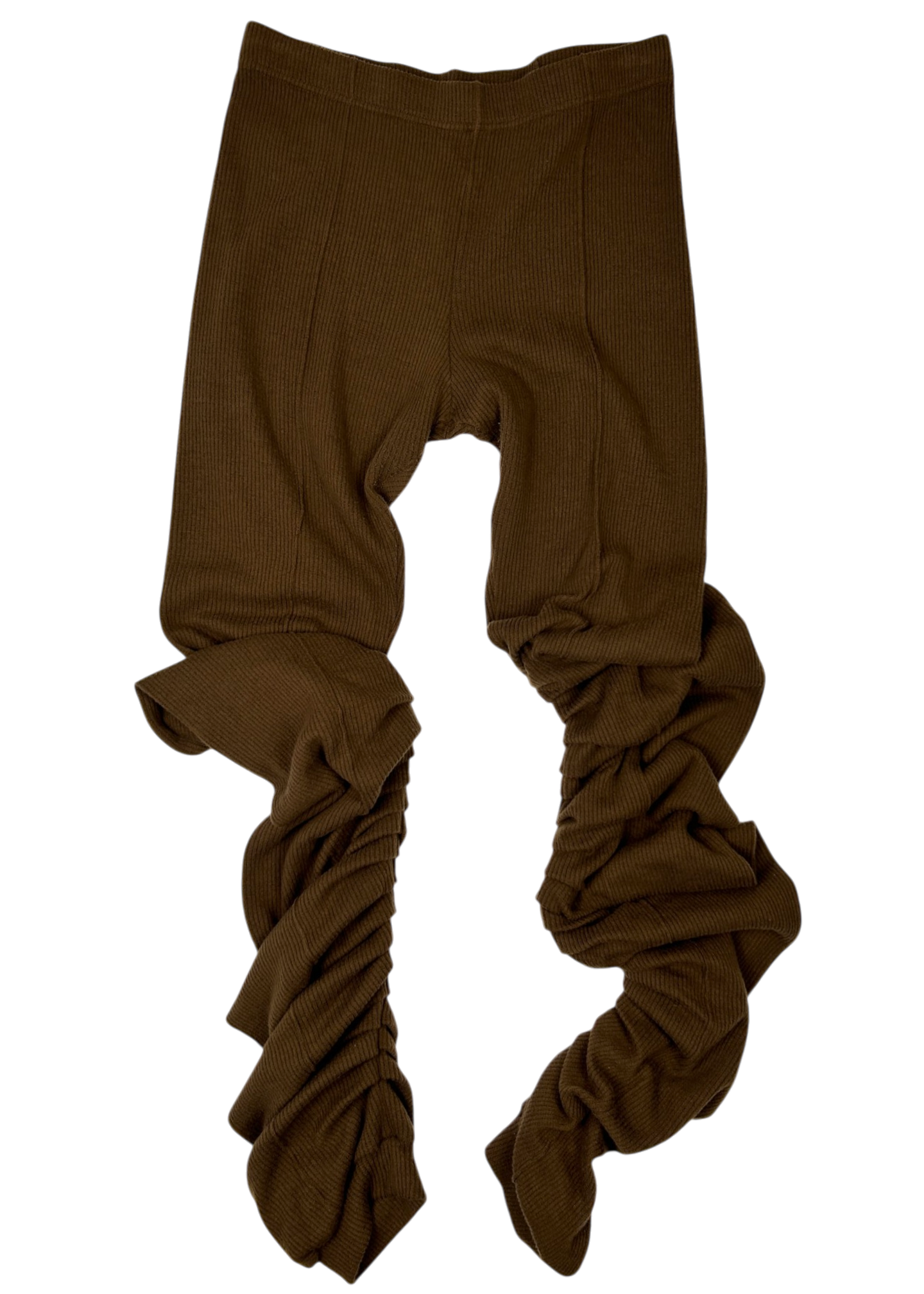 MAROSKE PEECH (AS IS) Wool Rib Knit Gathered Leggings