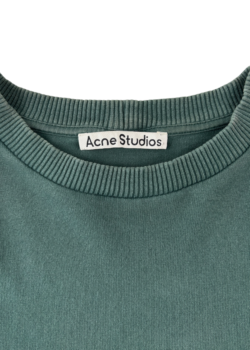 ACNE STUDIOS (AS IS) Green Tee W/ Gold Embroidered Logo