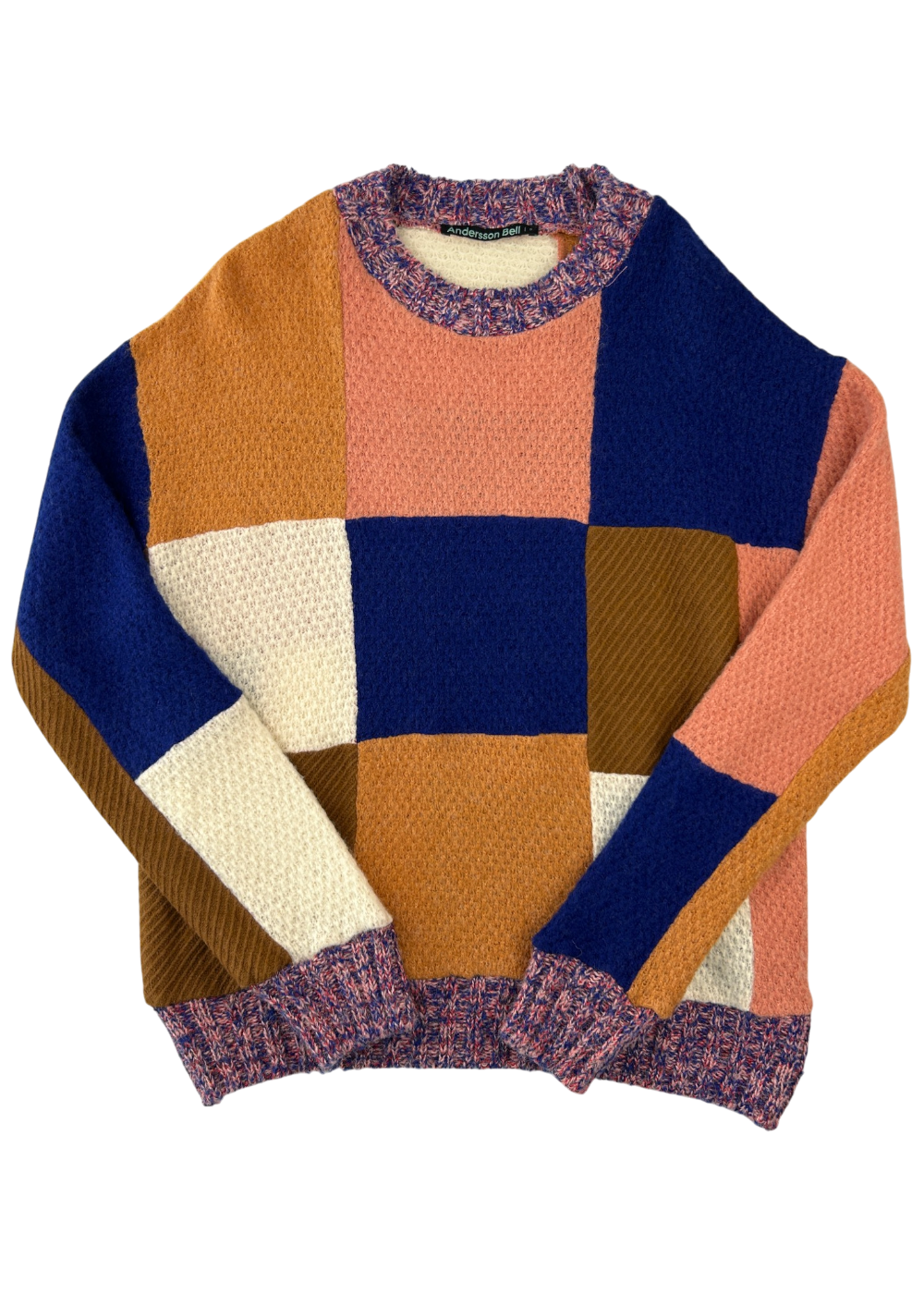 ANDERSSON BELL 'Mondro' Panelled Crewneck Sweater