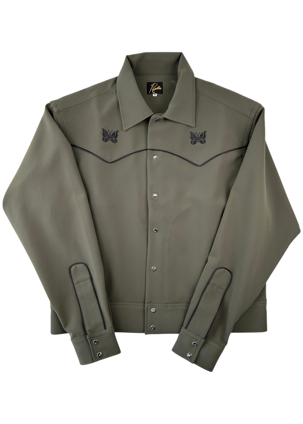 NEEDLES FW 2024 Khaki Cowboy Jacket W/ Piping