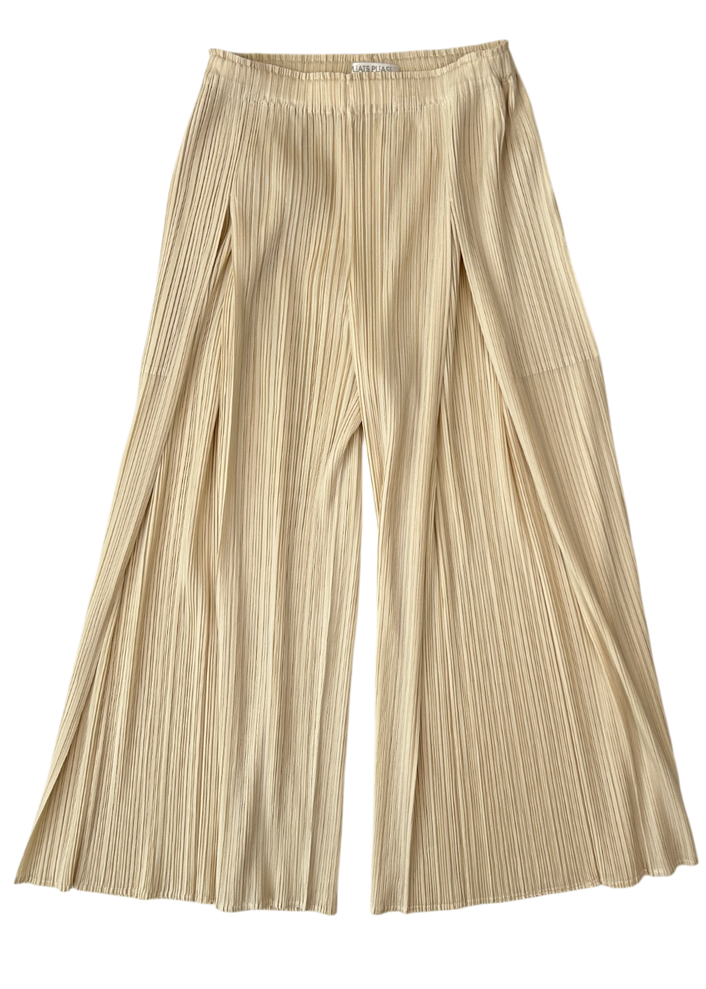 ISSEY MIYAKE PLEATS PLEASE Cream Permapleat Wide Leg Cullottes