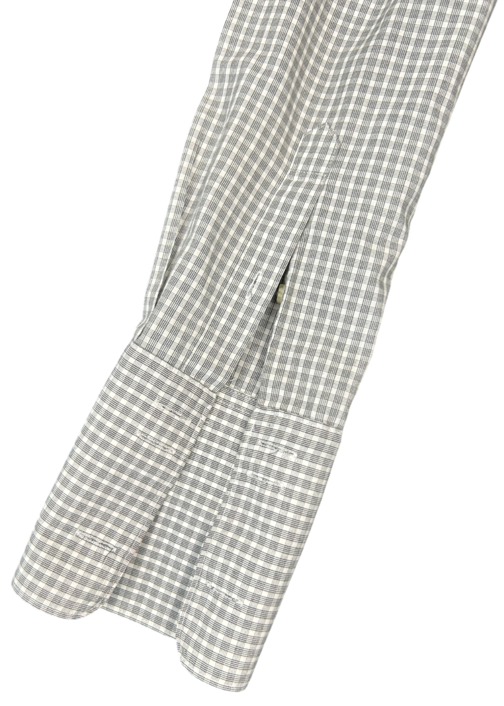 MM6 MAISON MARTIN MARGIELA (AS IS) Wool Blend Grey/Plaid Midi Shirt Dress