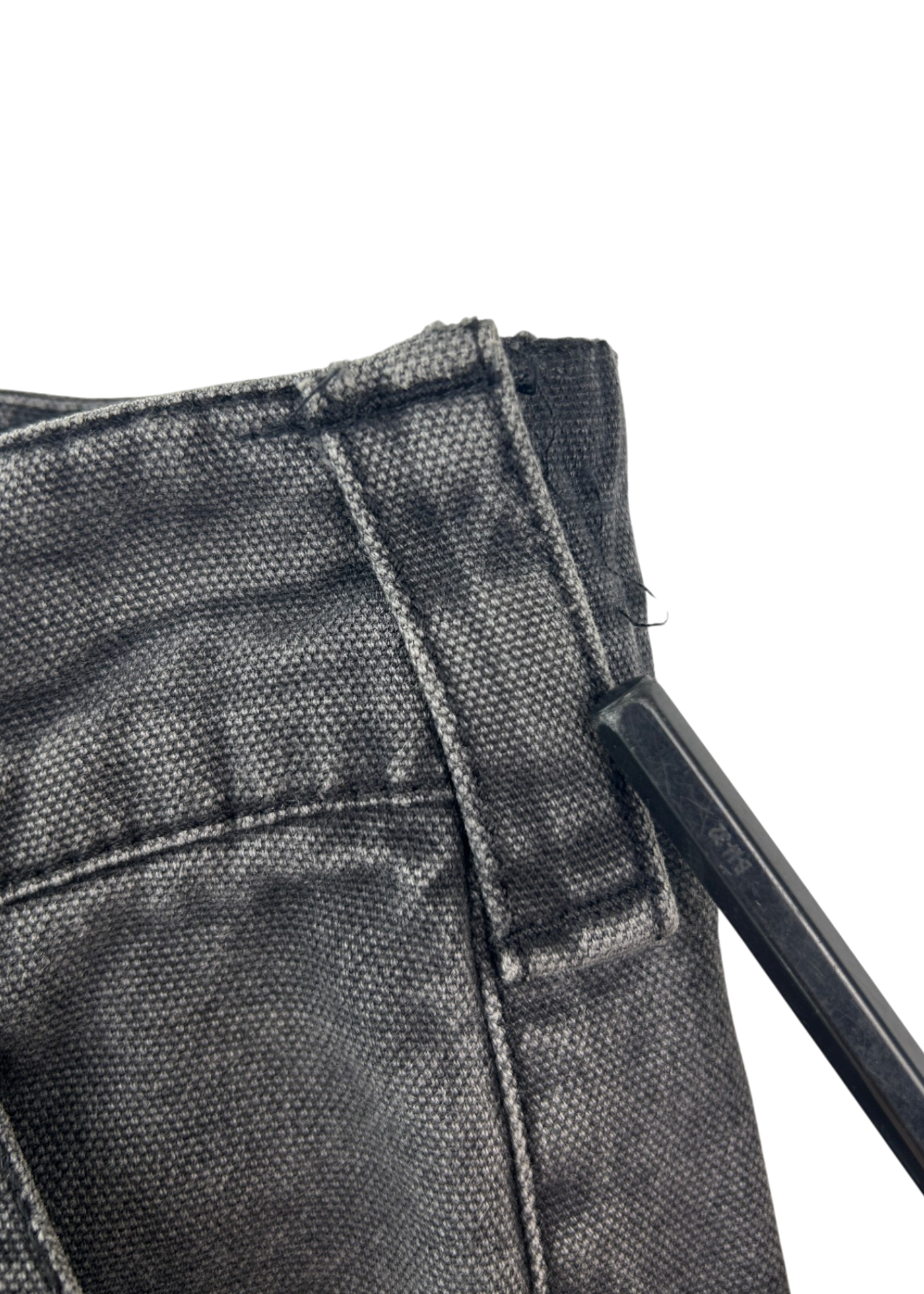 ACNE STUDIOS (AS IS) SS23 Grey Cotton Flared Cargo Pants W/ Bondage Straps