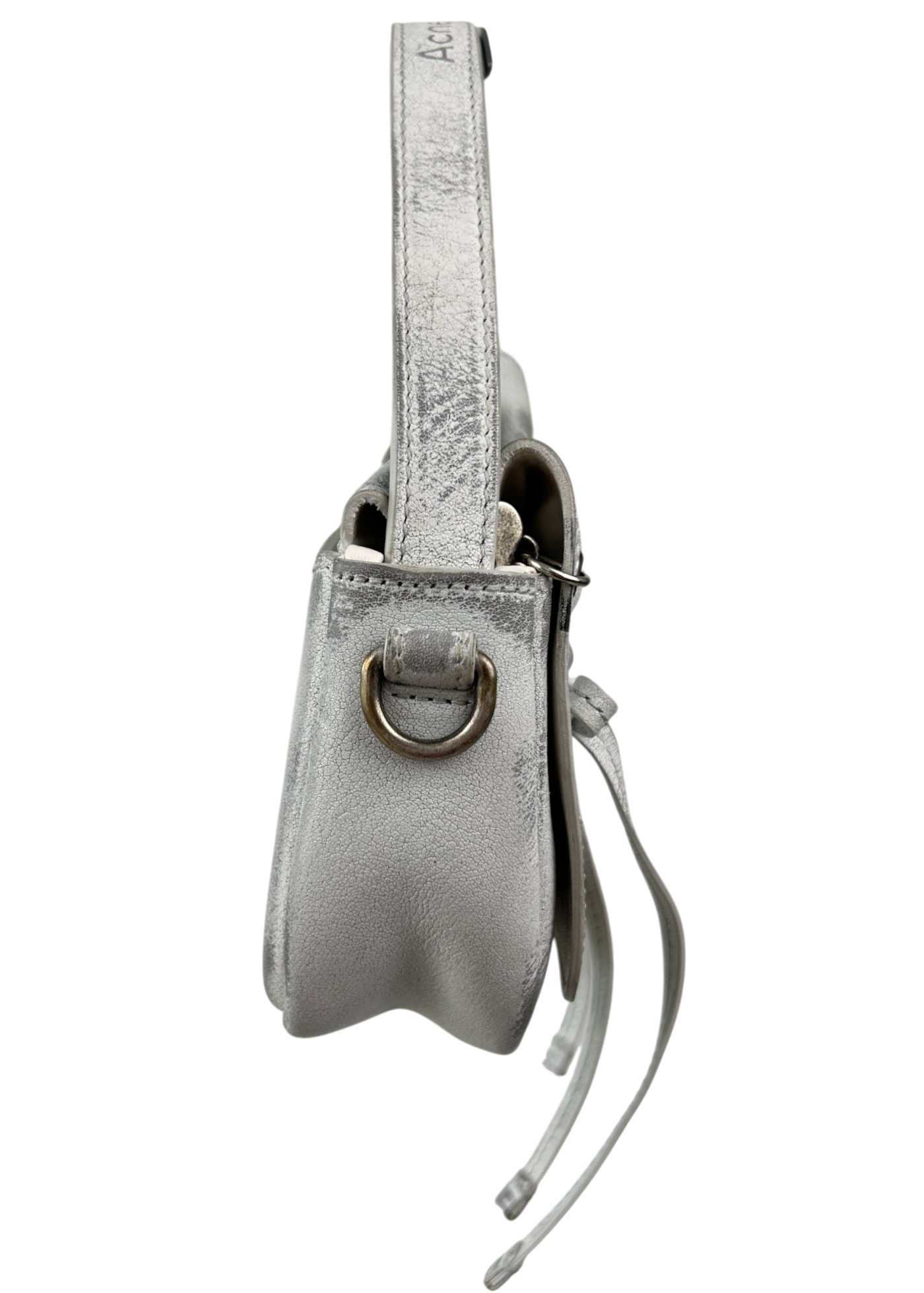ACNE STUDIOS 'Multipocket Micro Bag' Distressed Leather Bag