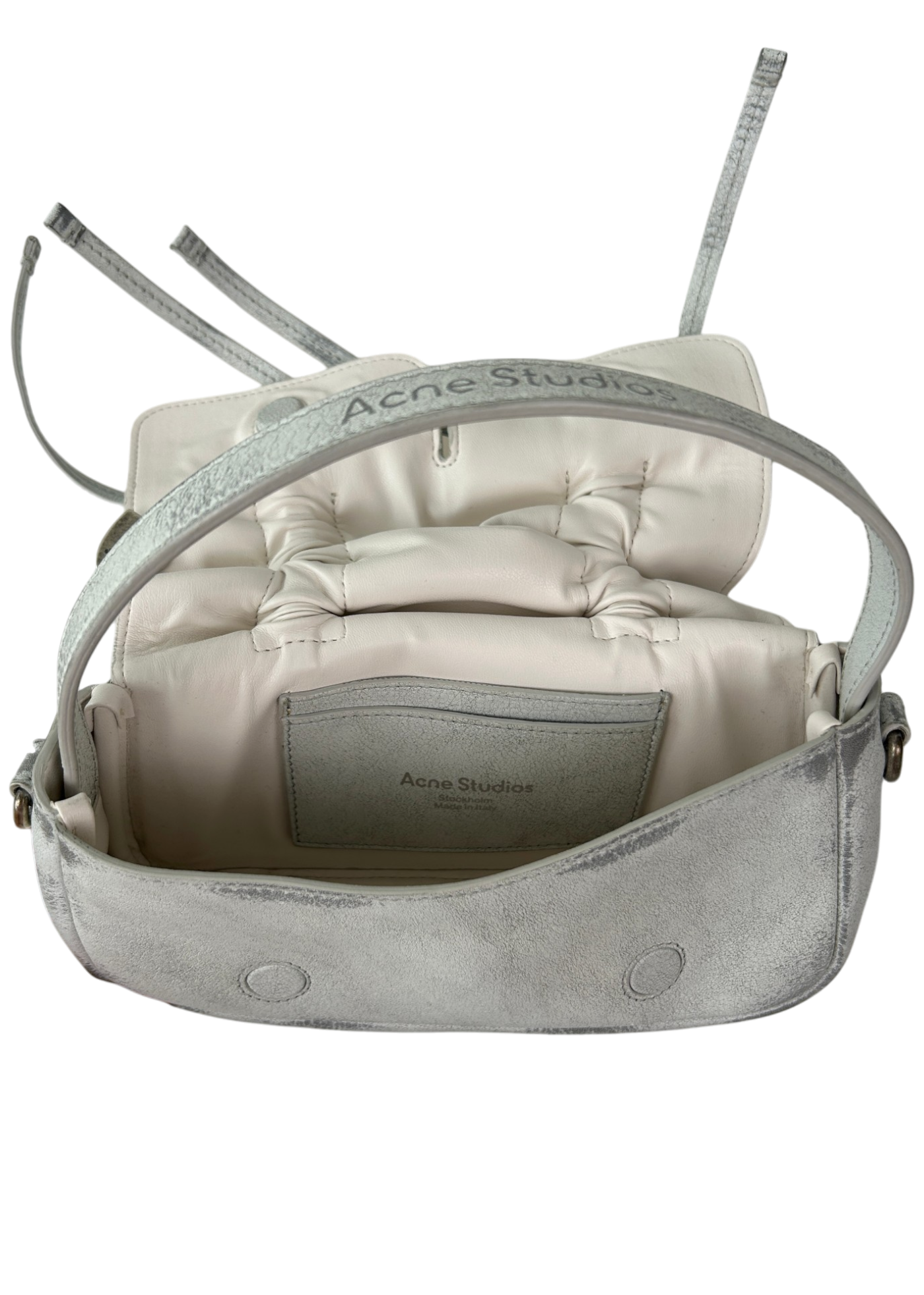 ACNE STUDIOS 'Multipocket Micro Bag' Distressed Leather Bag