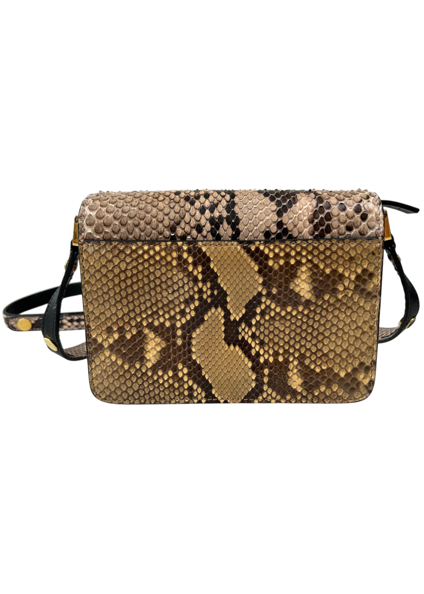 MARNI 'Mini Trunk Bag' Python Leather Crossbody