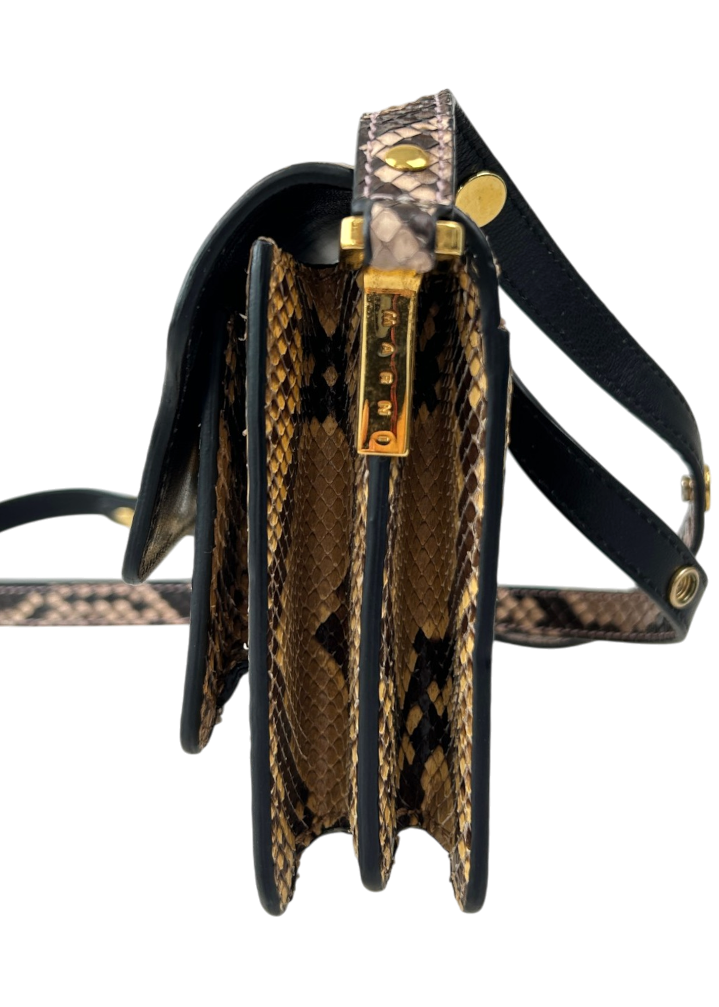 MARNI 'Mini Trunk Bag' Python Leather Crossbody