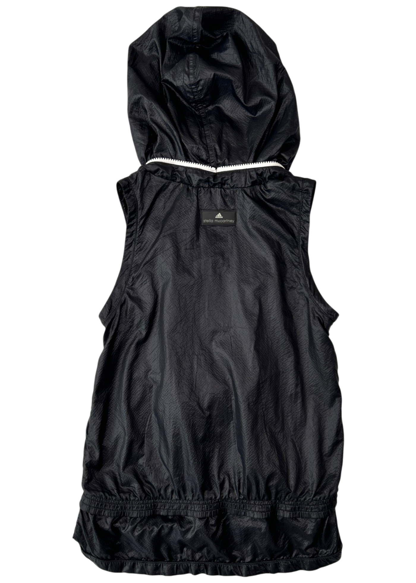 ADIDAS X STELLA MCCARTNEY Nylon Packable Hood Zip Up Vest