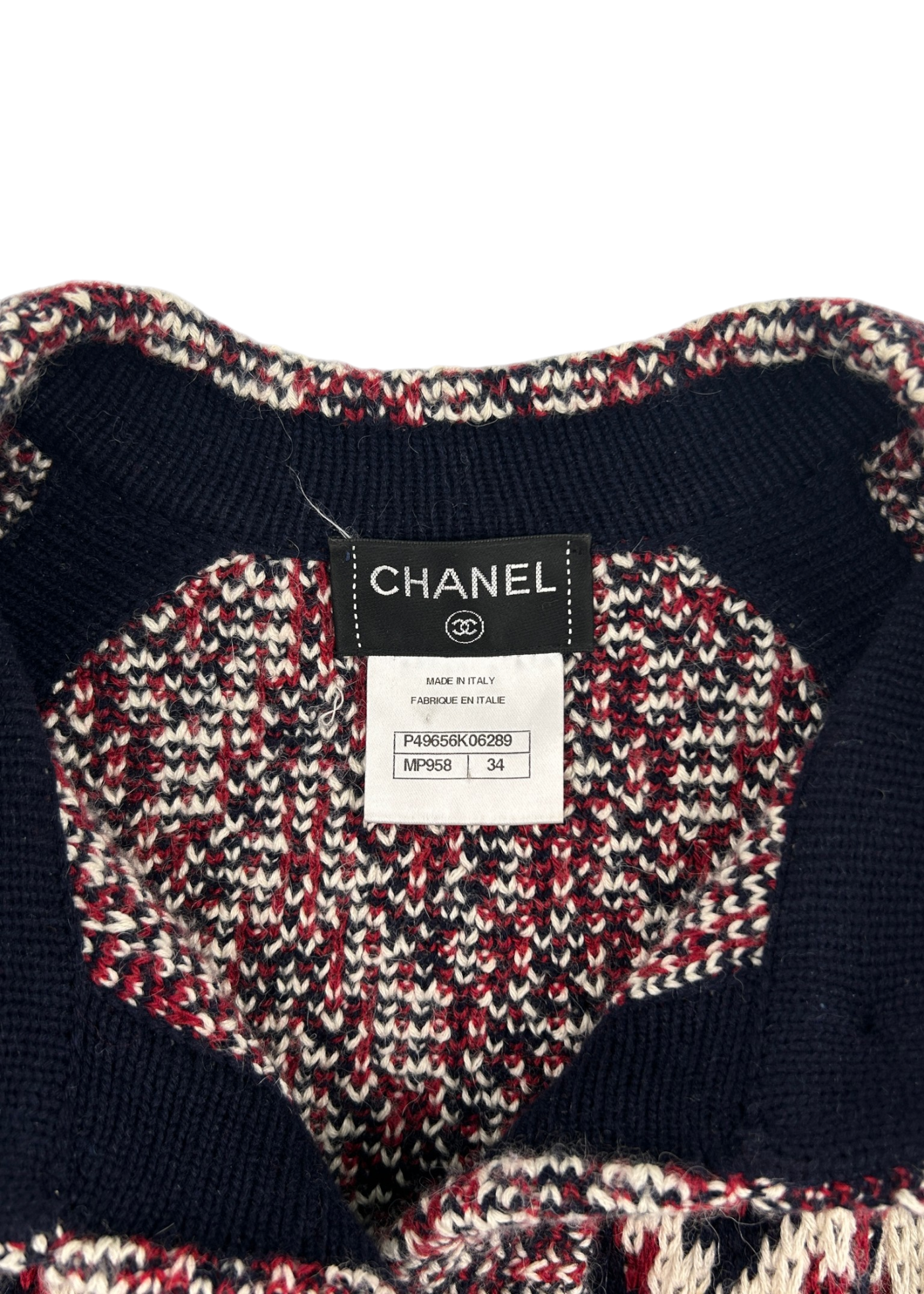 CHANEL 2013/14 Métiers d'Art Alpaca Blend Knit Cardigan W/ Star Buttons