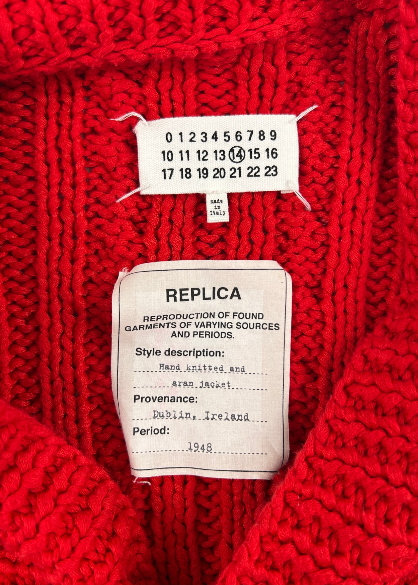 MAISON MARGIELA (AS IS) AW2009 Chunky Cable Hand Knitted Cardigan