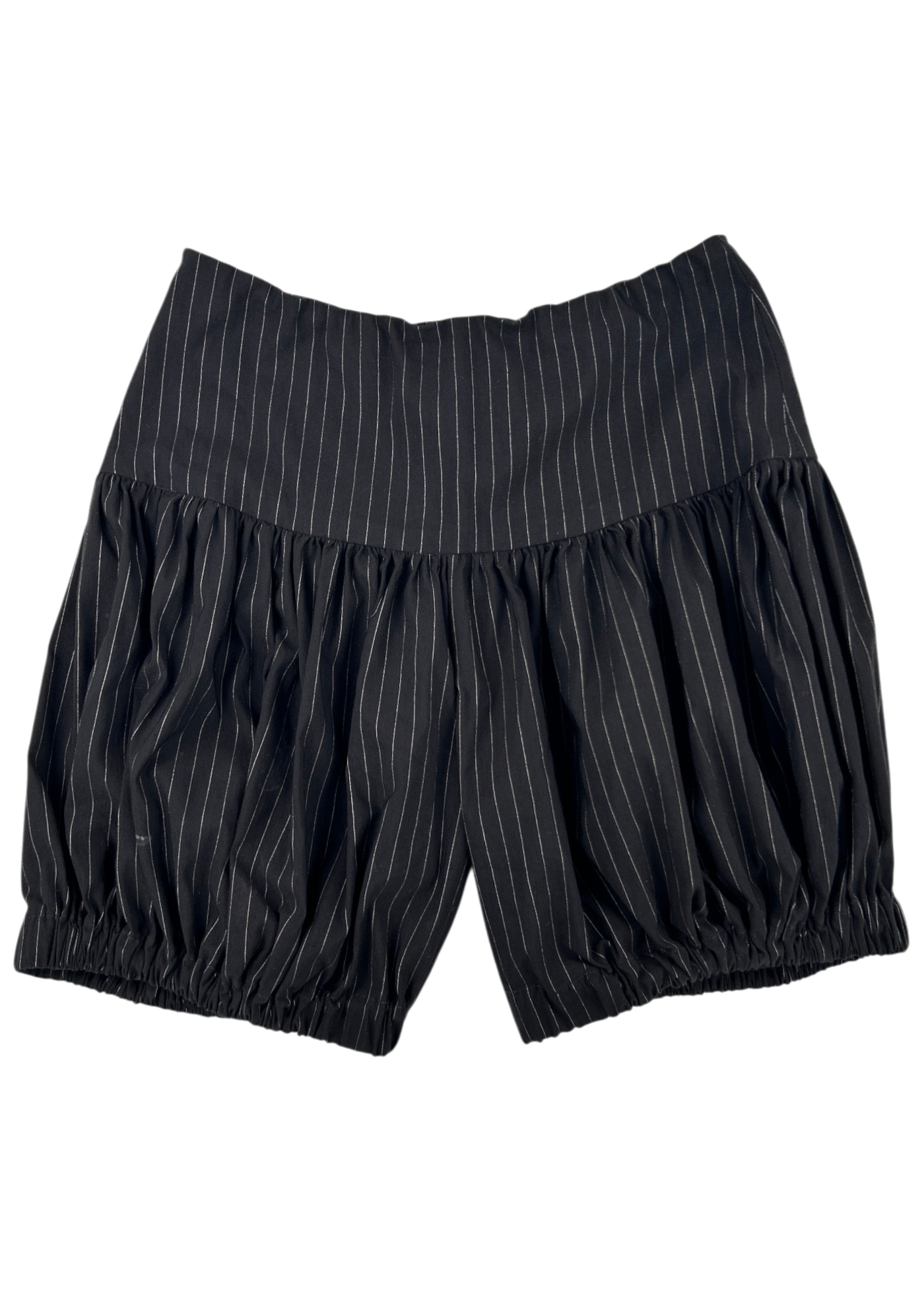 GEM DADDY SLIM Black Pinstripe Puffy Bloomers