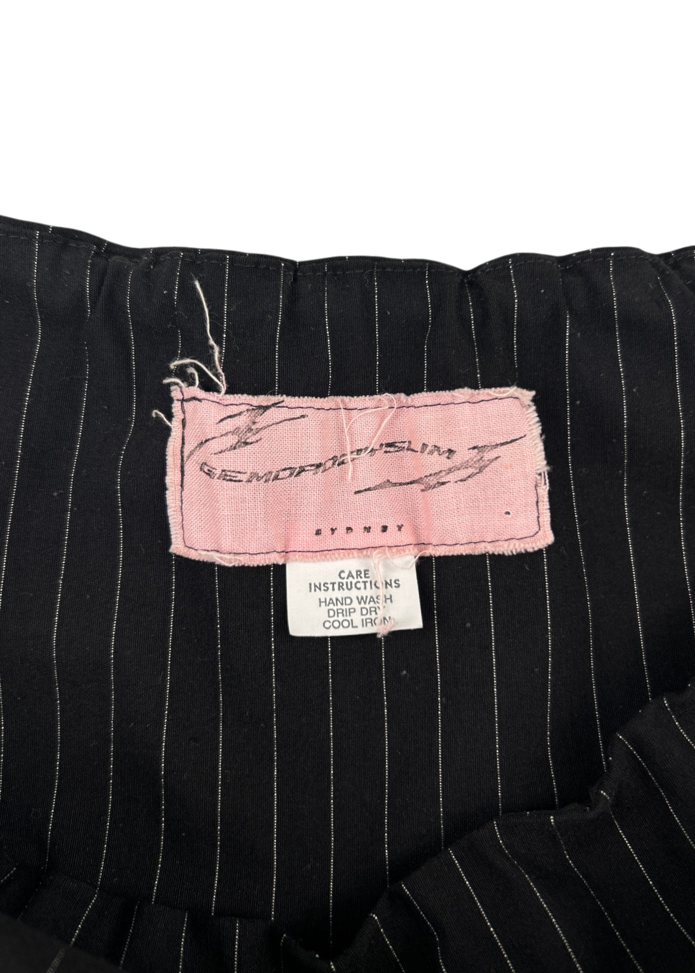 GEM DADDY SLIM Black Pinstripe Puffy Bloomers