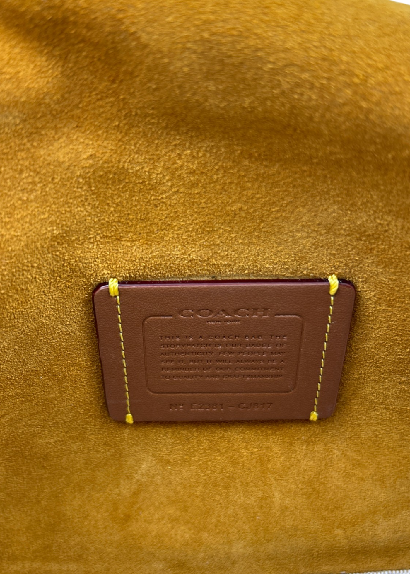 COACH (AS IS) Suede/Braided Leather 'Soft Tabby' Shoulder Bag