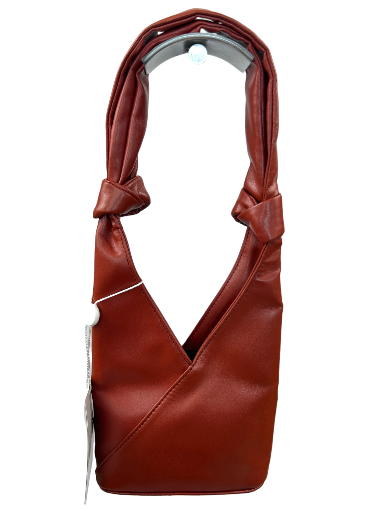 MM6 MAISON MARTIN MARGIELA (NWT) Red Faux Leather 'Japanese Knotted' Adjustable Mini Bag