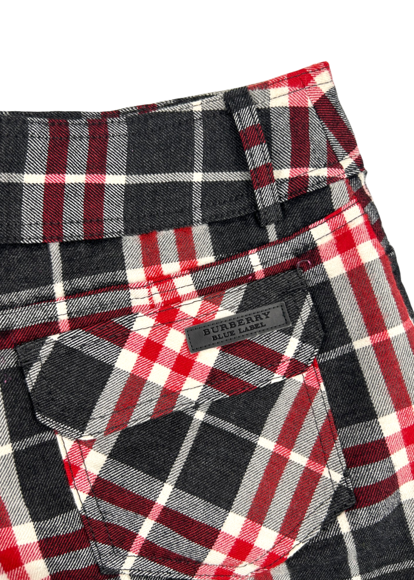 BURBERRY BLUE LABEL Check Wool Shorts