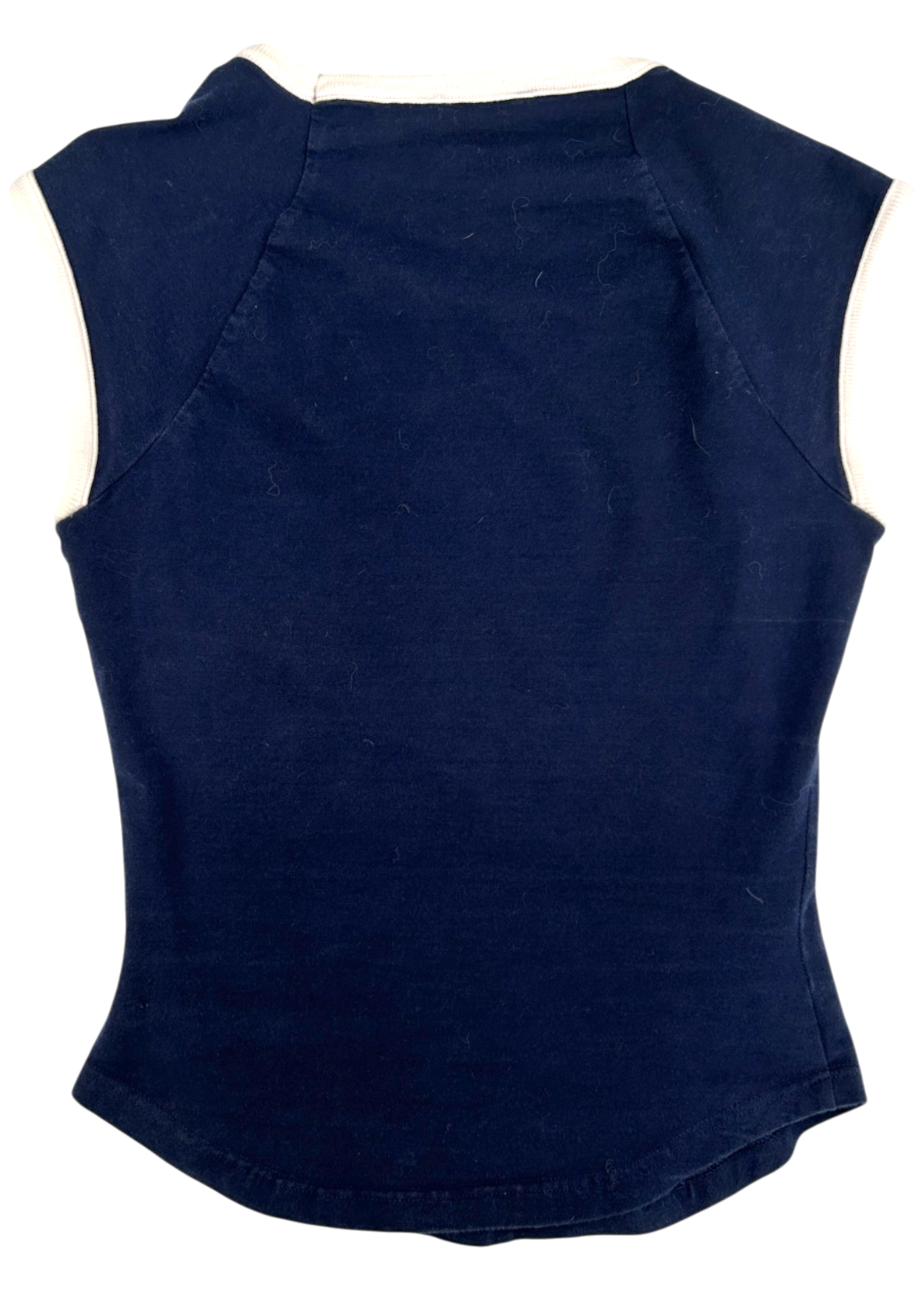 VIVIENNE WESTWOOD RED LABEL Navy/White Square Neck Tank W/ Orb Logo