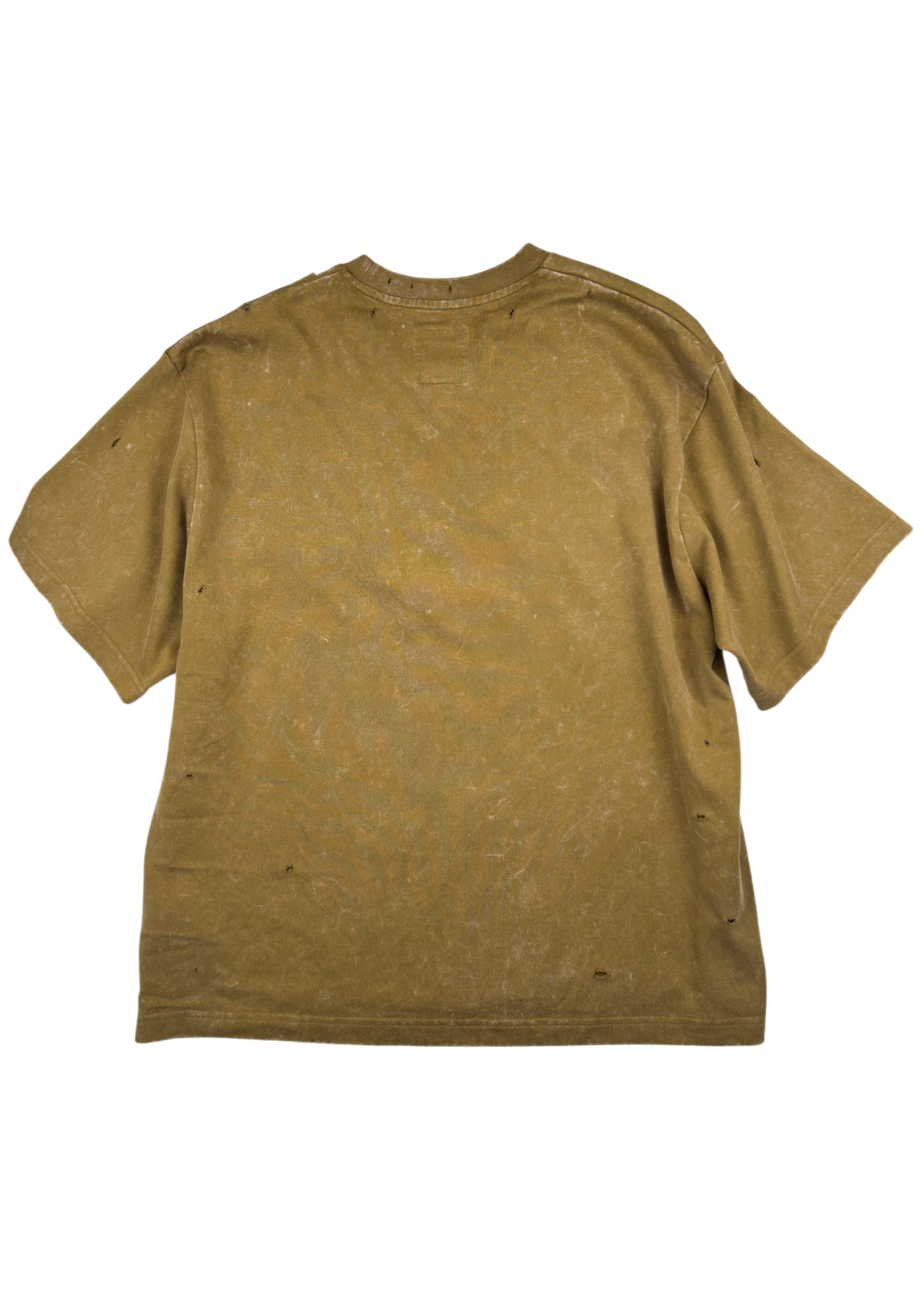 ADIDAS X SONG FOR THE MUTE 'Earth Wash' Applique Logo Distressed Tee