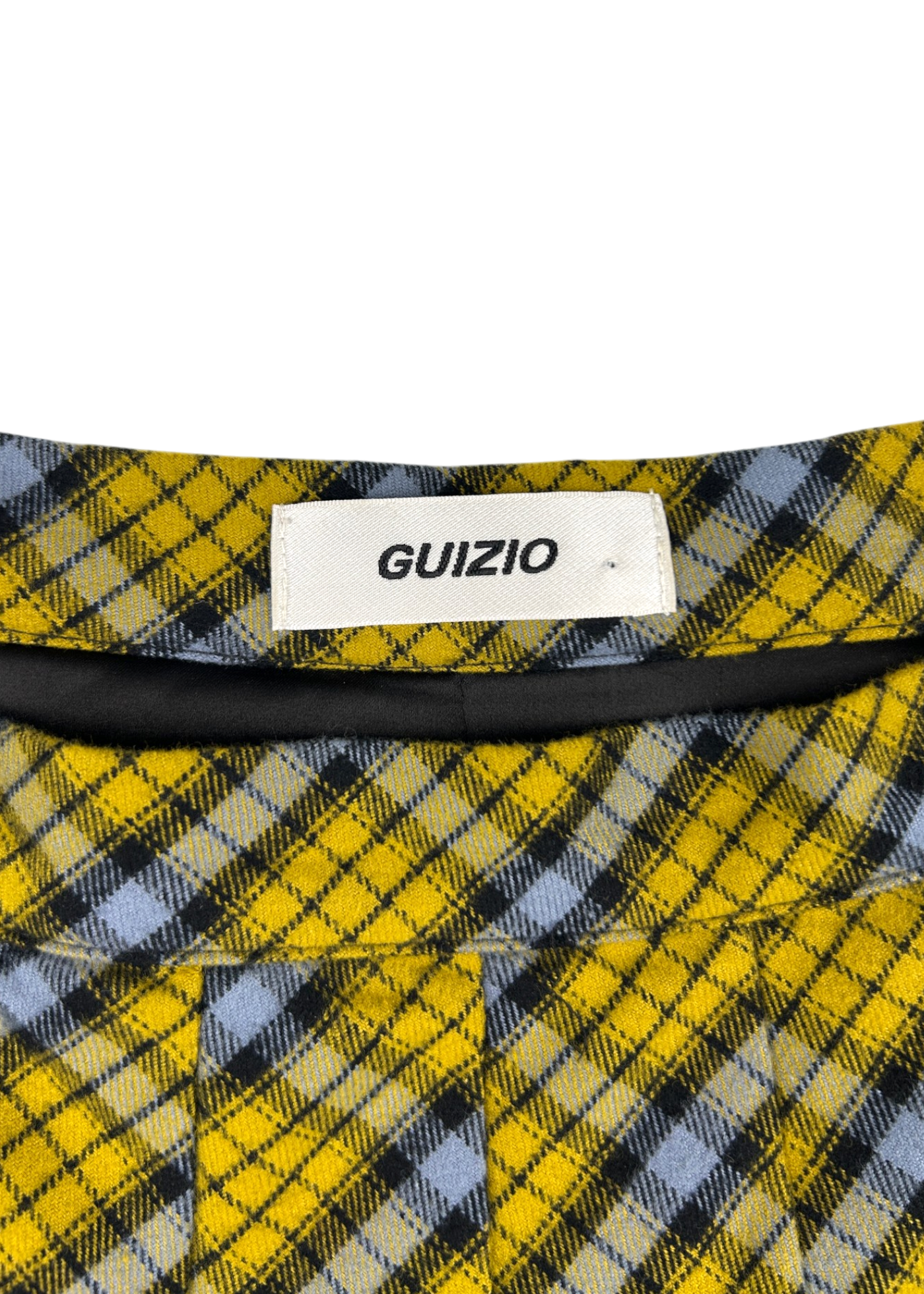 GUIZIO 'Gibson' Plaid Cotton Flannel Pleat Midi Skirt