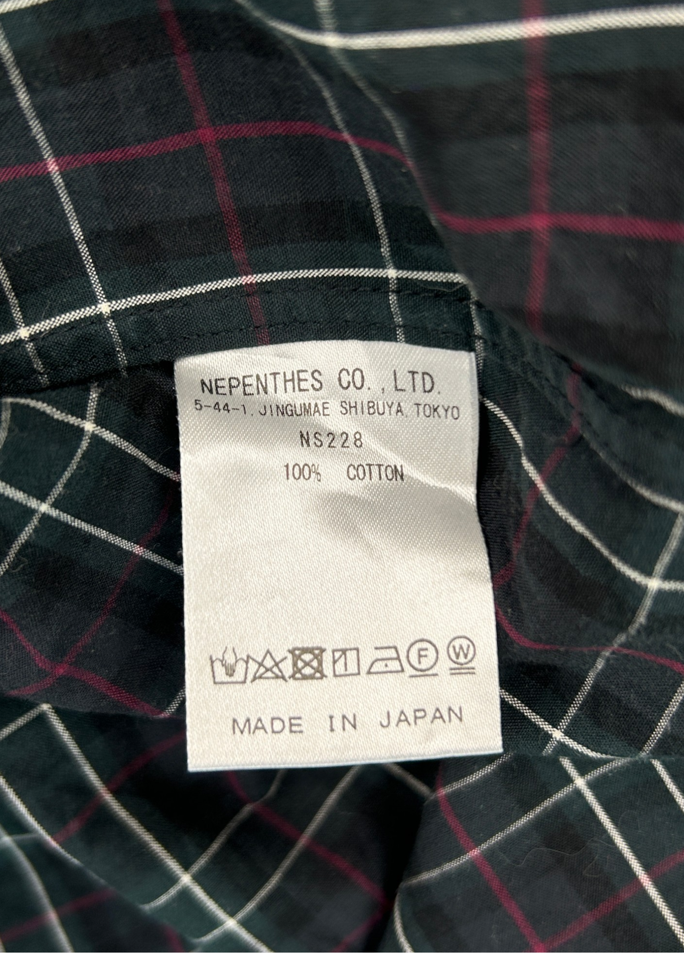 NEEDLES Check Patchwork Cotton Shirt