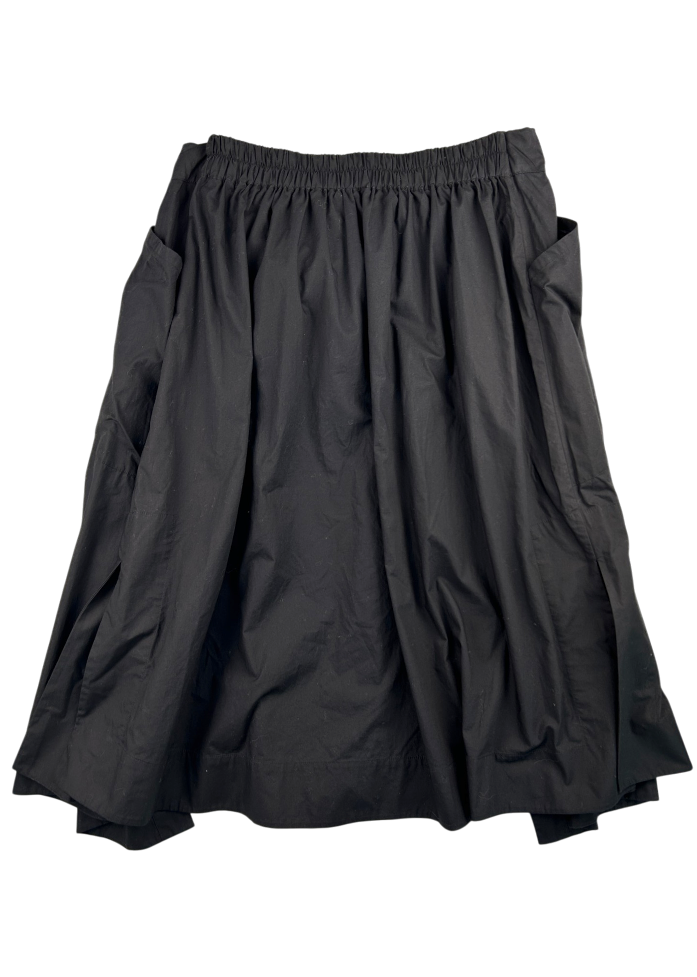 LEE MATHEWS Cotton Double Layer Wrap Skirt