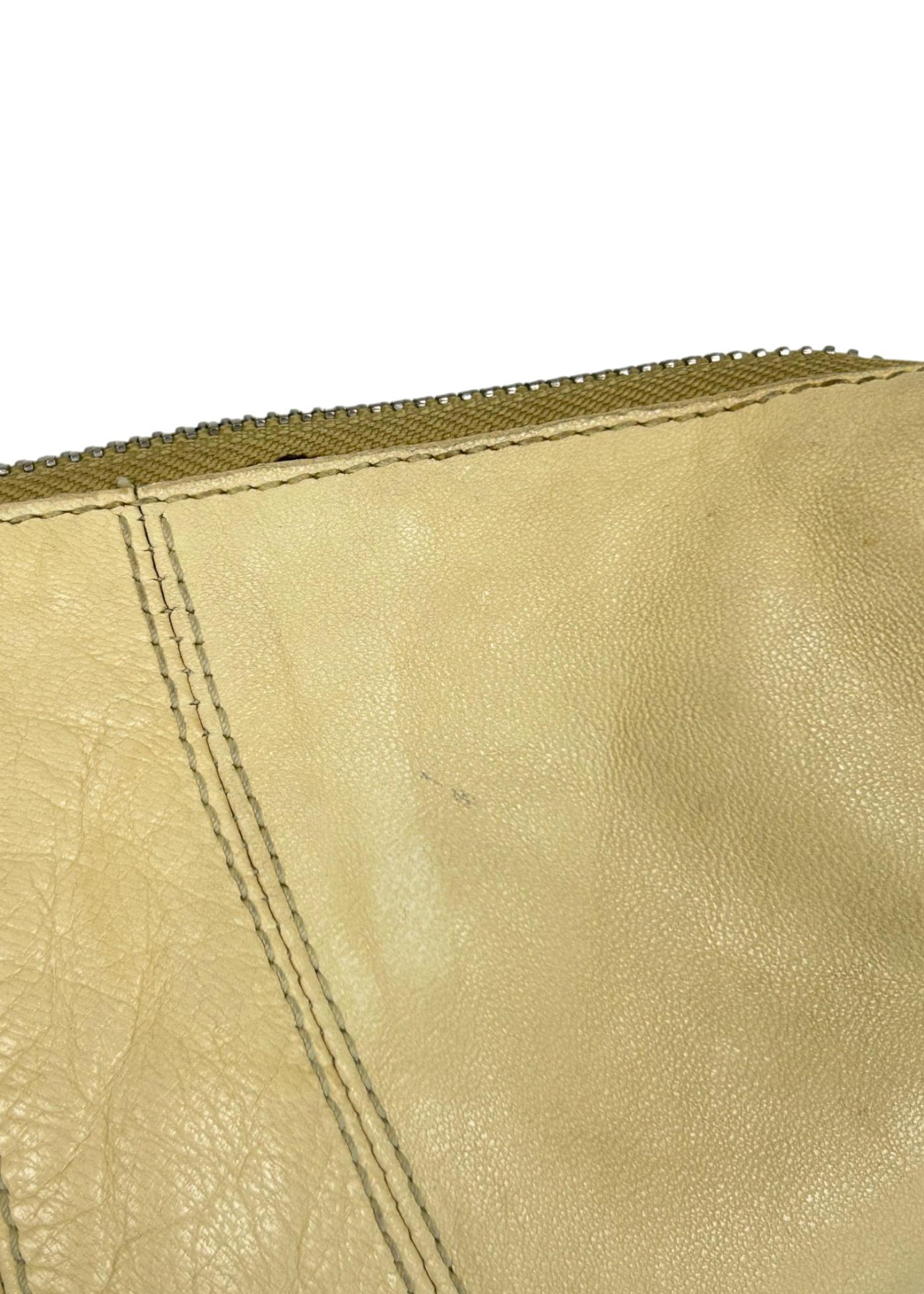 LEMAIRE (AS IS) 'Croissant' Butter Yellow Leather Shoulder Bag
