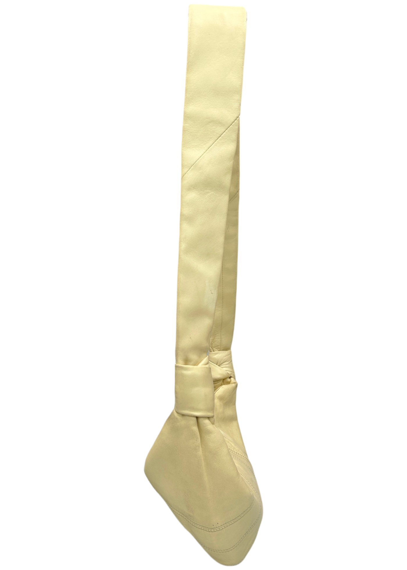 LEMAIRE (AS IS) 'Croissant' Butter Yellow Leather Shoulder Bag