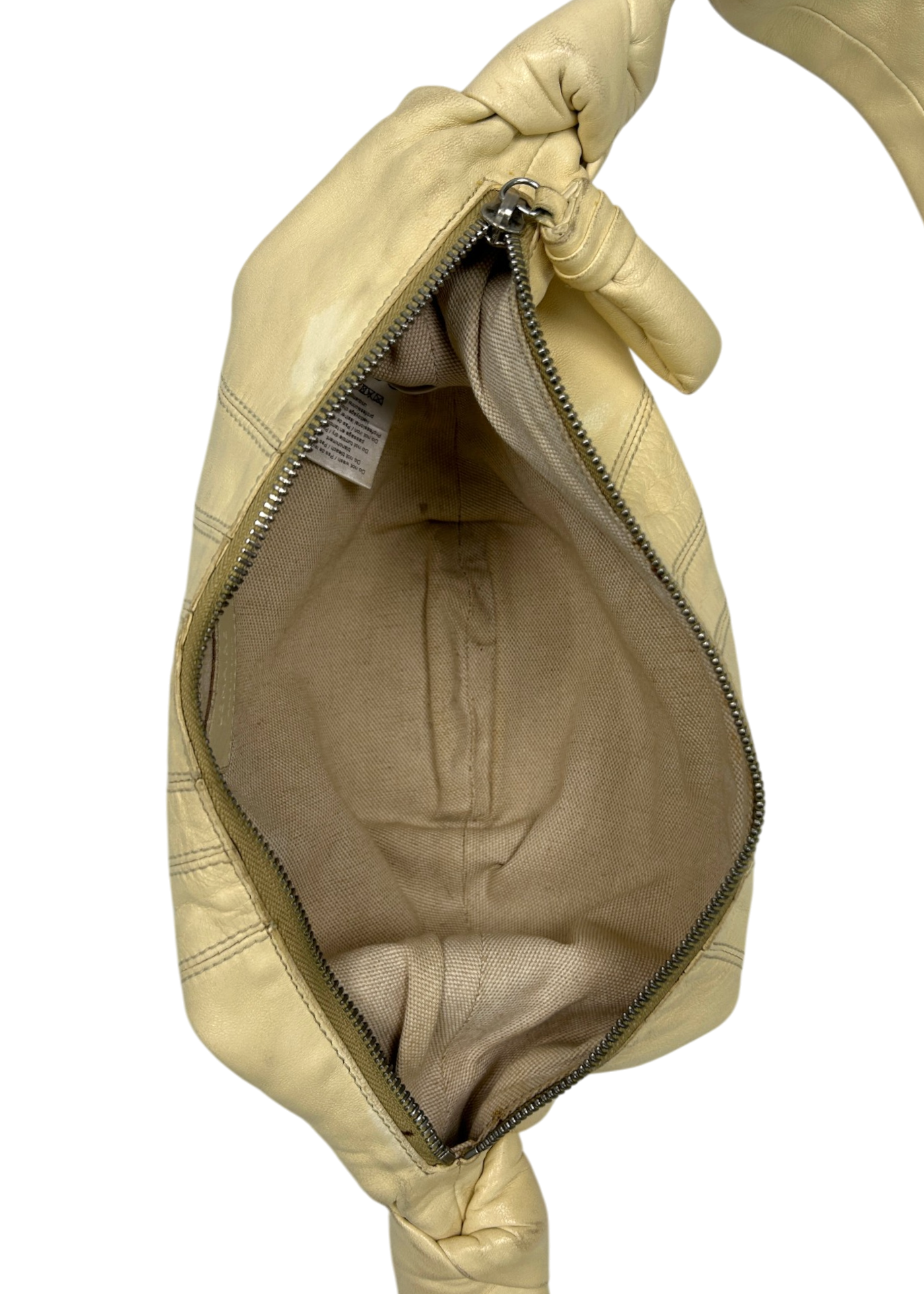 LEMAIRE (AS IS) 'Croissant' Butter Yellow Leather Shoulder Bag