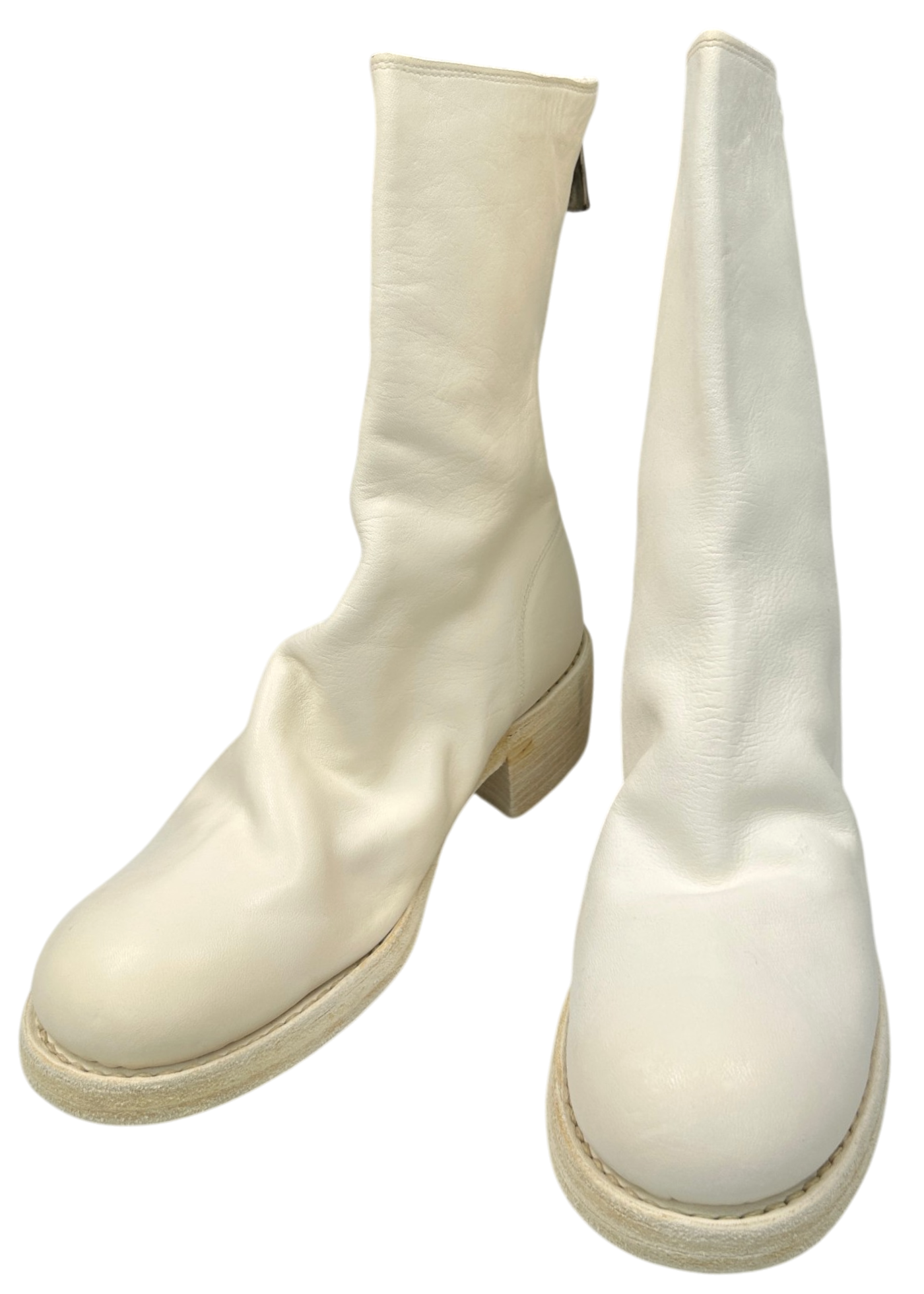 GUIDI White 788Z Leather Boots