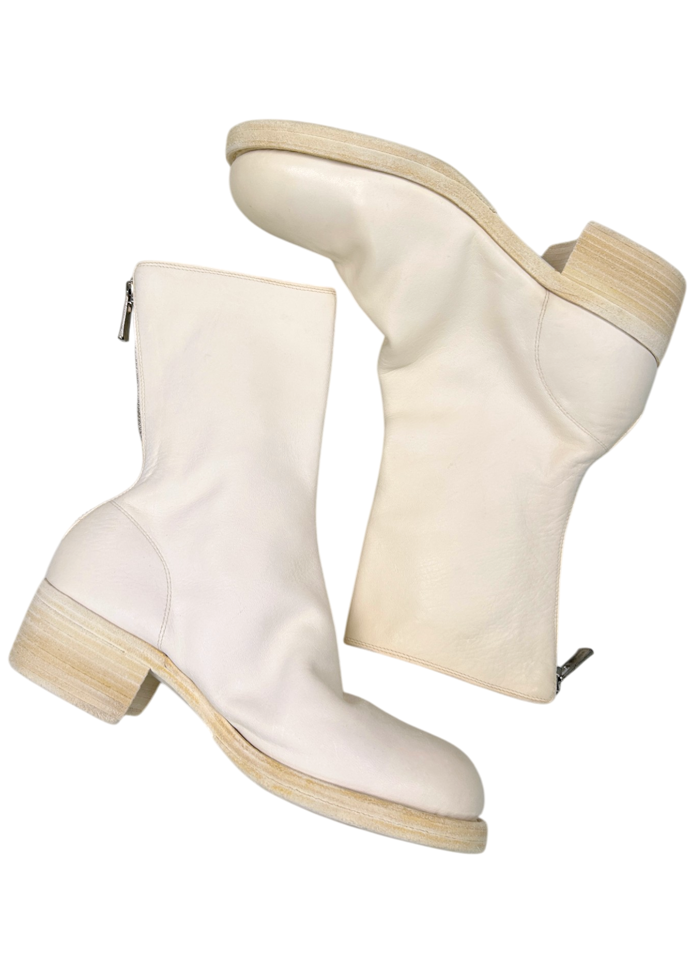 GUIDI White 788Z Leather Boots