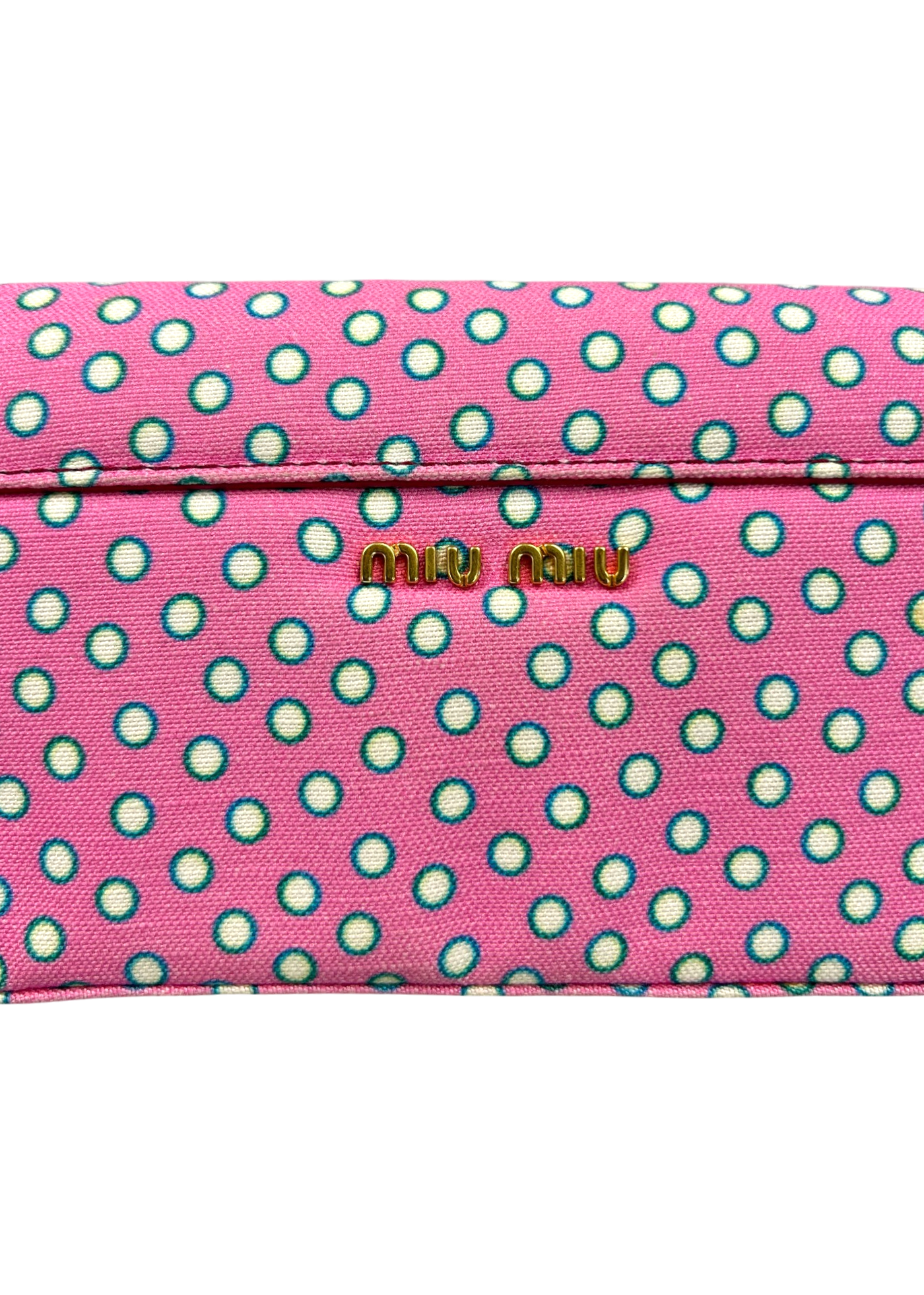 MIU MIU (AS IS) Polkadot Bow Clutch