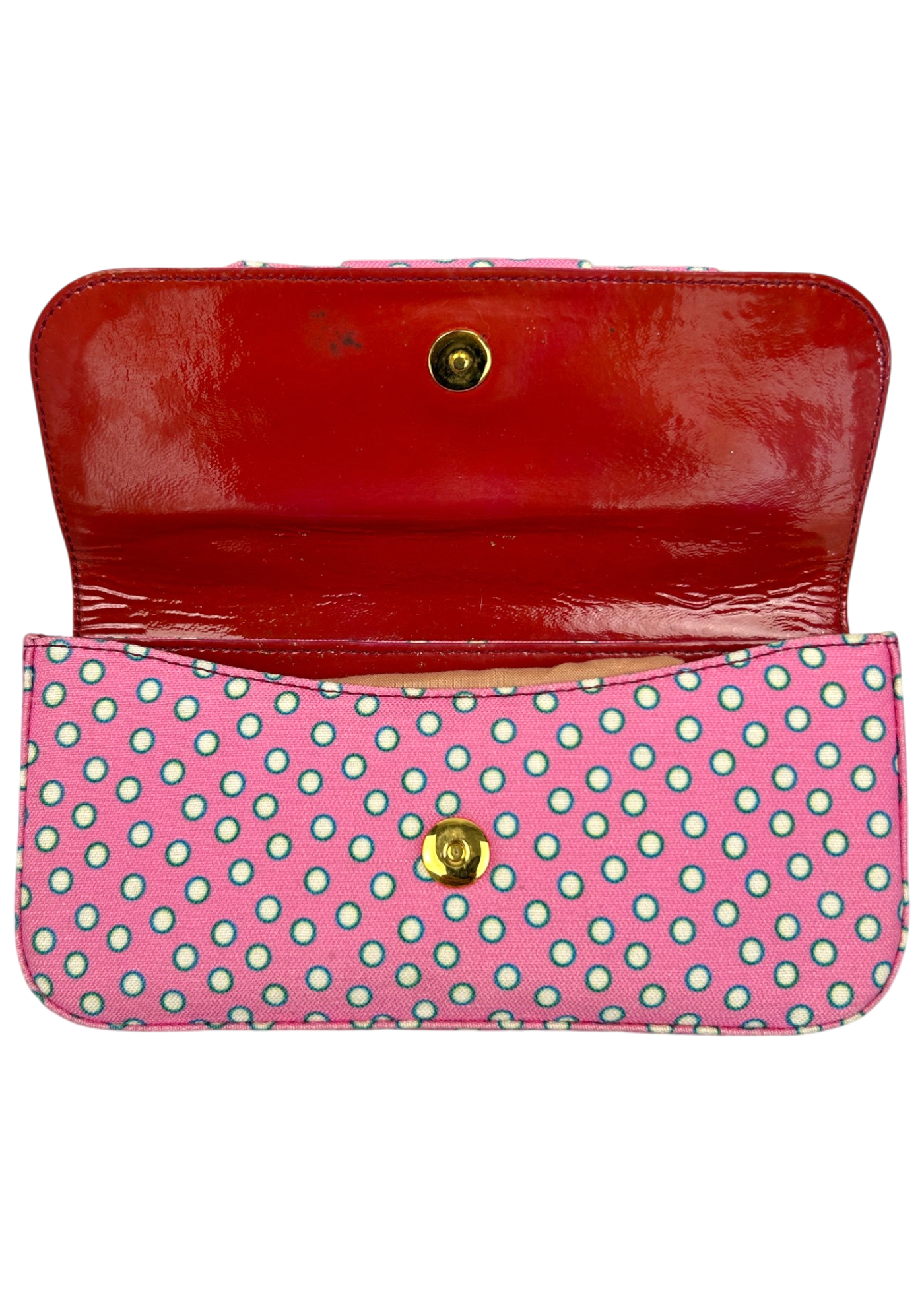 MIU MIU (AS IS) Polkadot Bow Clutch