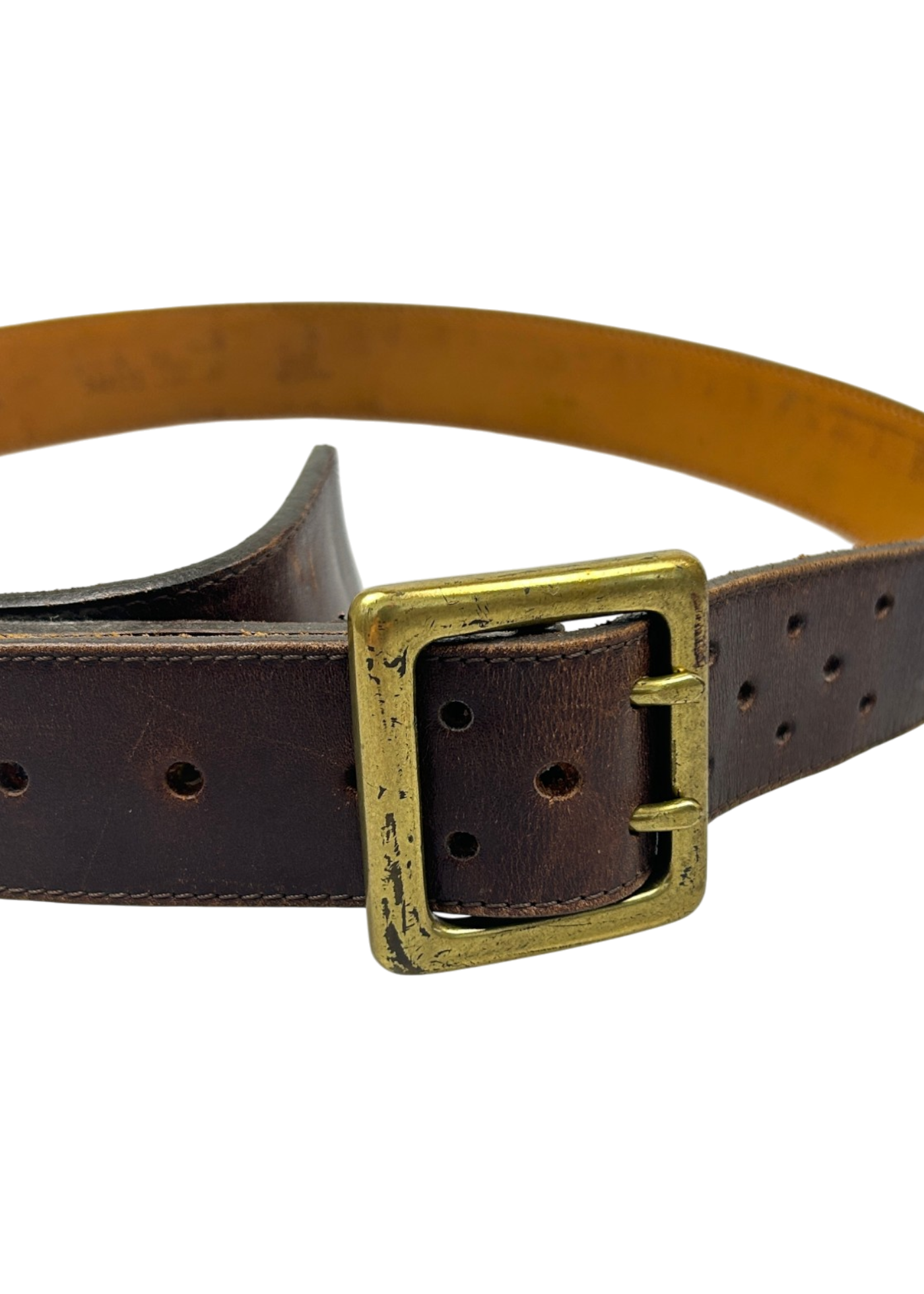 BANANA REPUBLIC Vintage (AS IS) Brown Leather Double Prong Belt