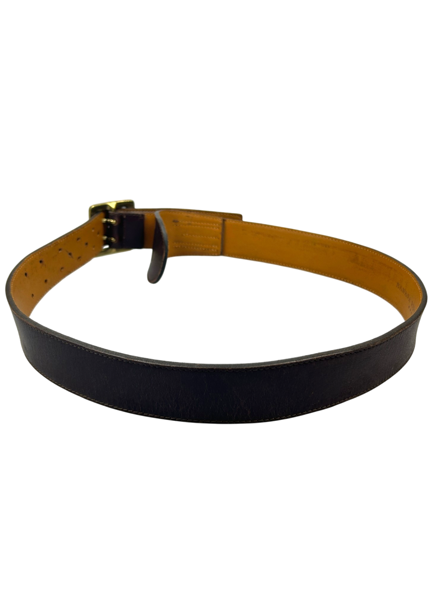 BANANA REPUBLIC Vintage (AS IS) Brown Leather Double Prong Belt