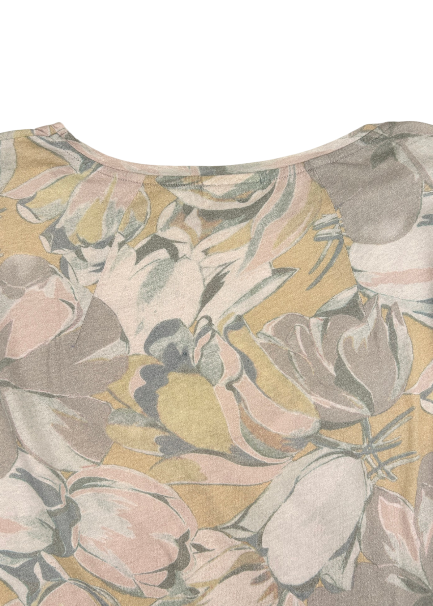 DRIES VAN NOTEN Pastel Floral Cotton Long Sleeve Top