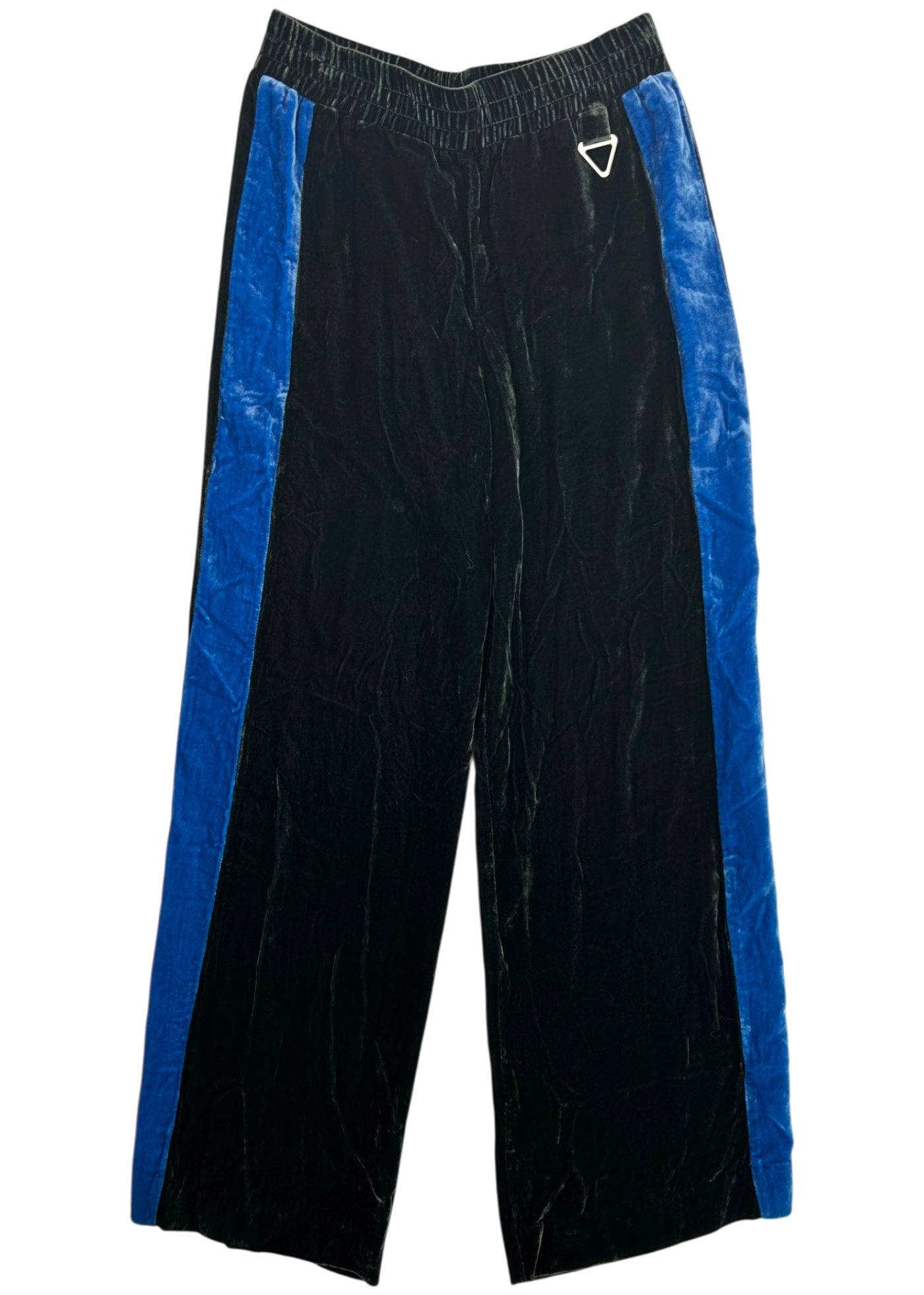 DION LEE Forest Green/Blue Velour Trackpants