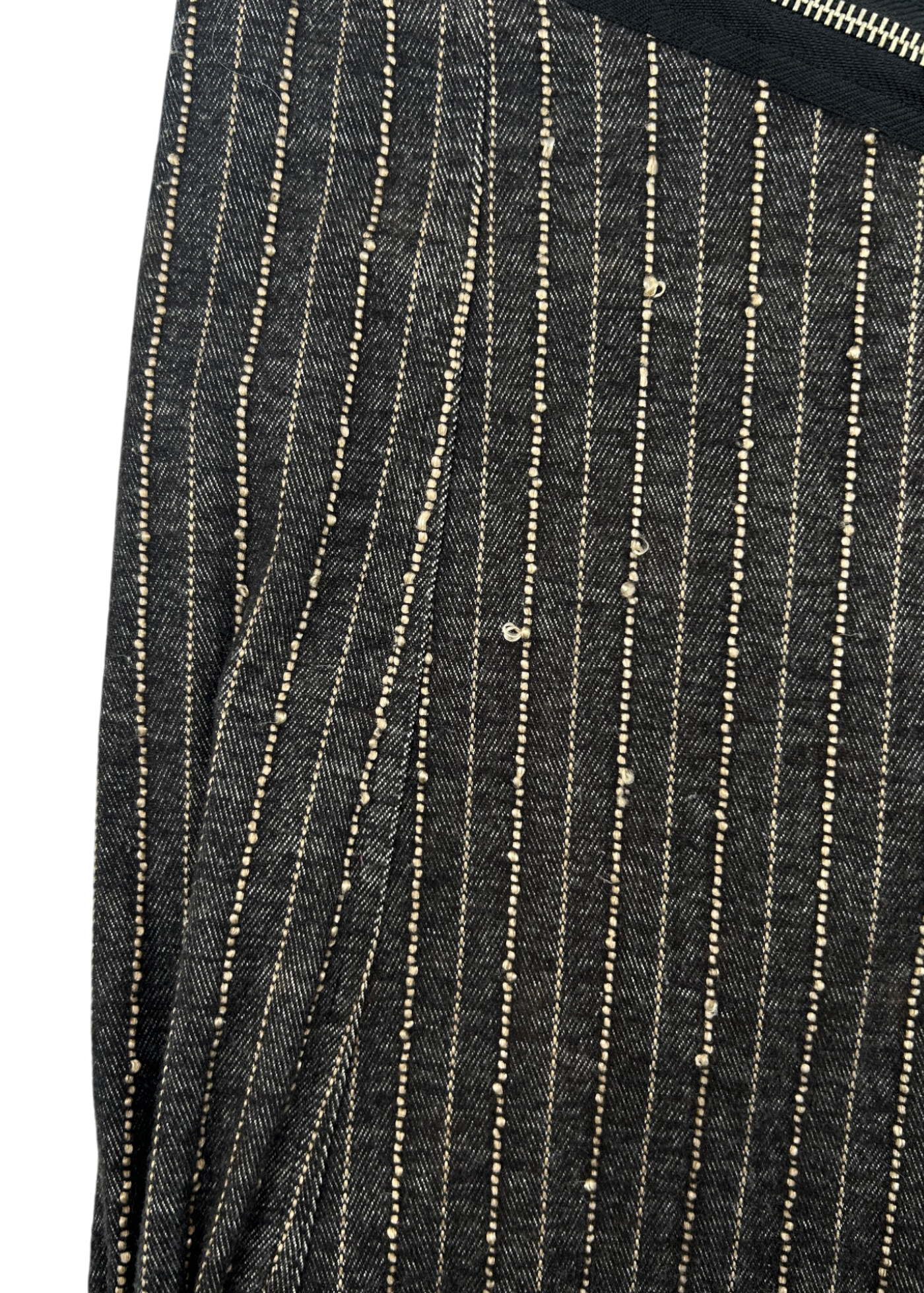 REBA (AS IS) Knit Stripe Multi Pocket Midi Skirt