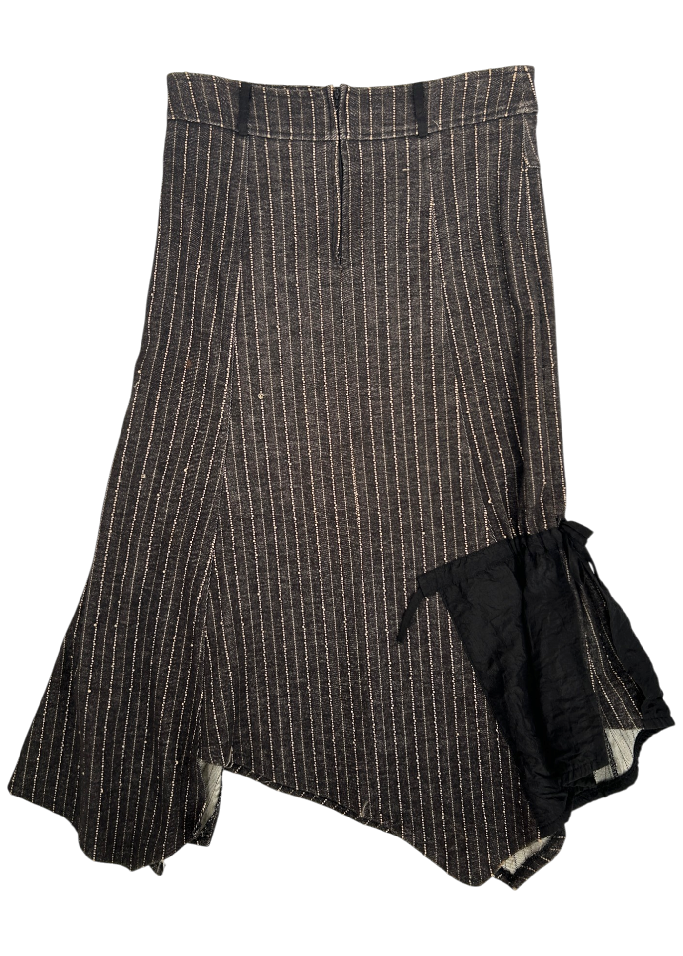 REBA (AS IS) Knit Stripe Multi Pocket Midi Skirt