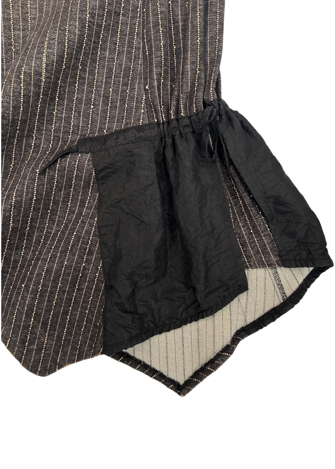 REBA (AS IS) Knit Stripe Multi Pocket Midi Skirt