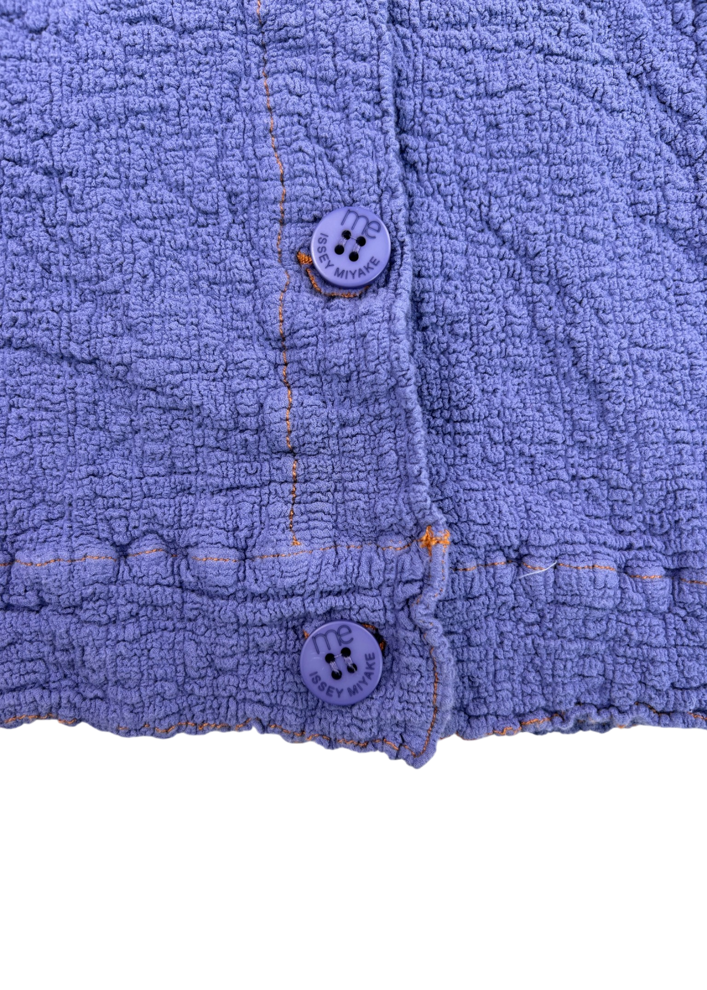 ISSEY MIYAKE ME Periwinkle Cauliflower Trucker Style Jacket