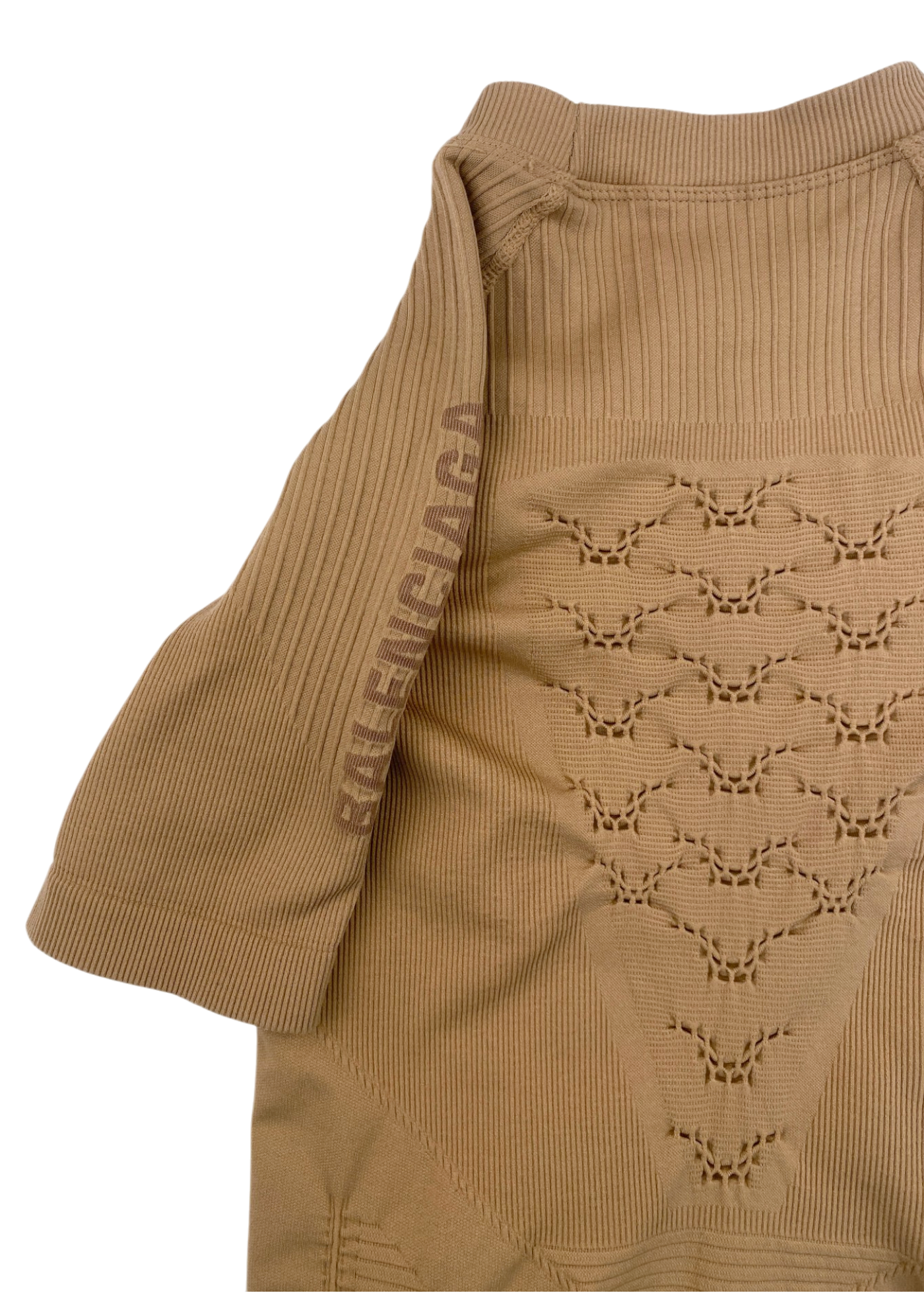 BALENCIAGA x X-BIONIC Beige Sporty B Technical Knit Top