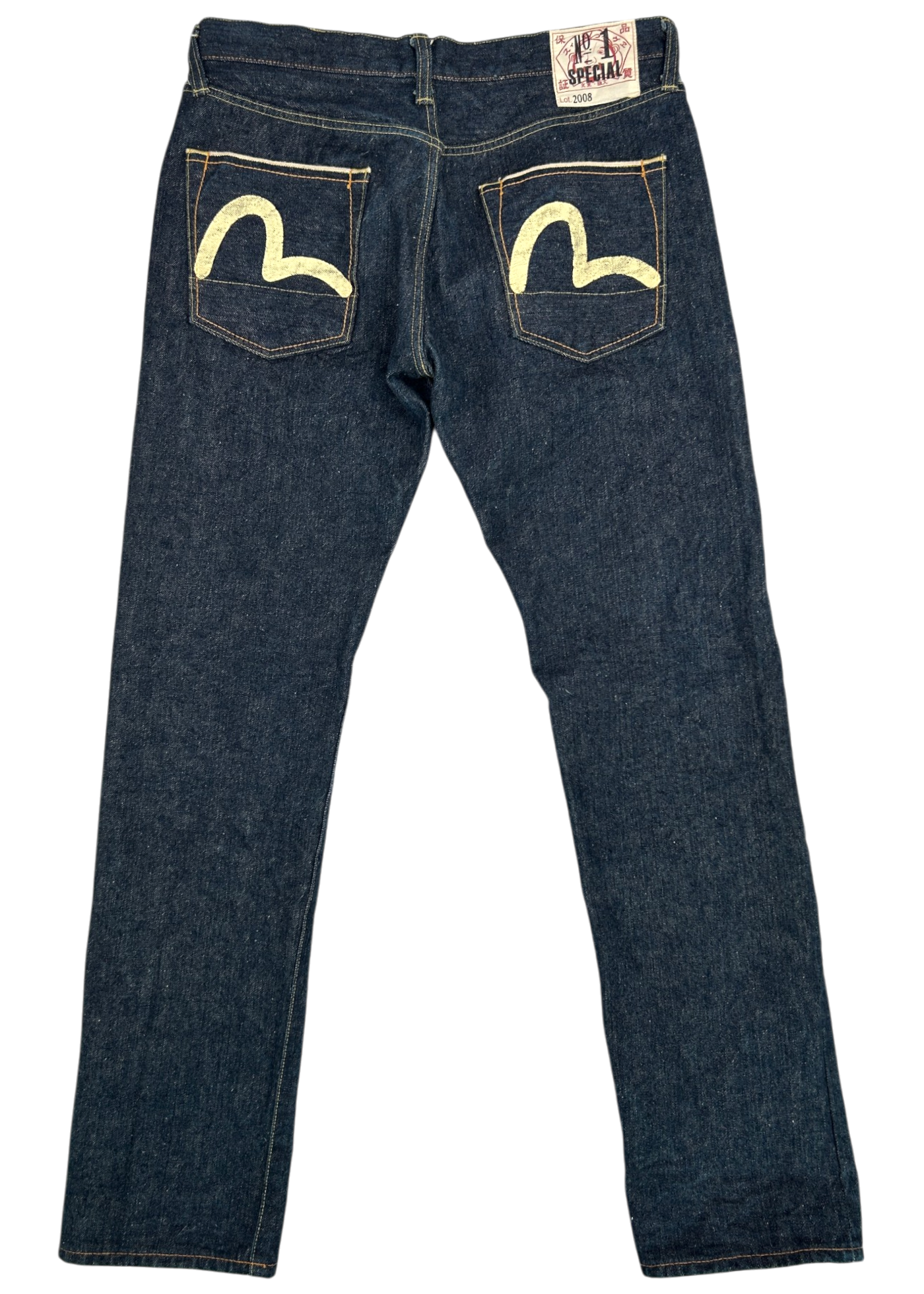 EVISU No.1 Lot 2008 Indigo Selvedge Seagull Pocket Jeans