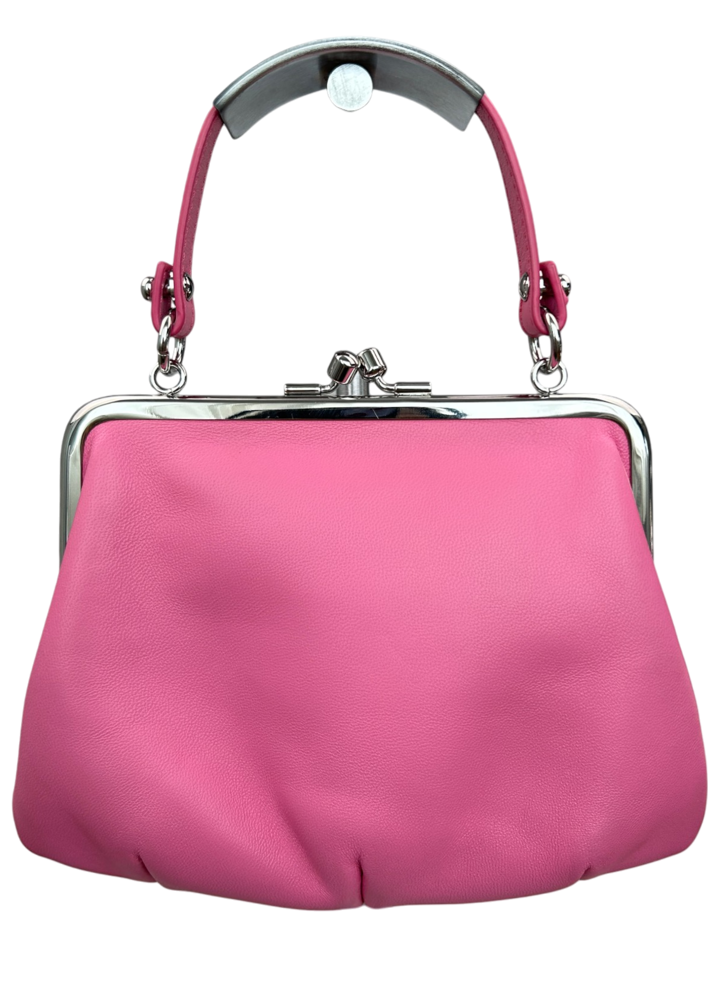 VIVIENNE WESTWOOD Barbie Pink 'Granny Frame' Kiss Lock Mini Bag