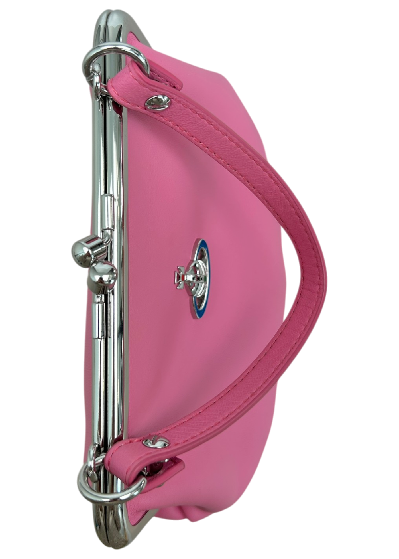 VIVIENNE WESTWOOD Barbie Pink 'Granny Frame' Kiss Lock Mini Bag