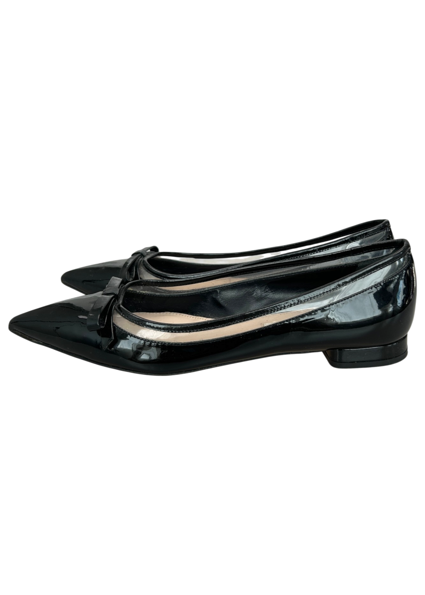 MIU MIU (AS IS) Patent Leather Pointed Ballet Flats