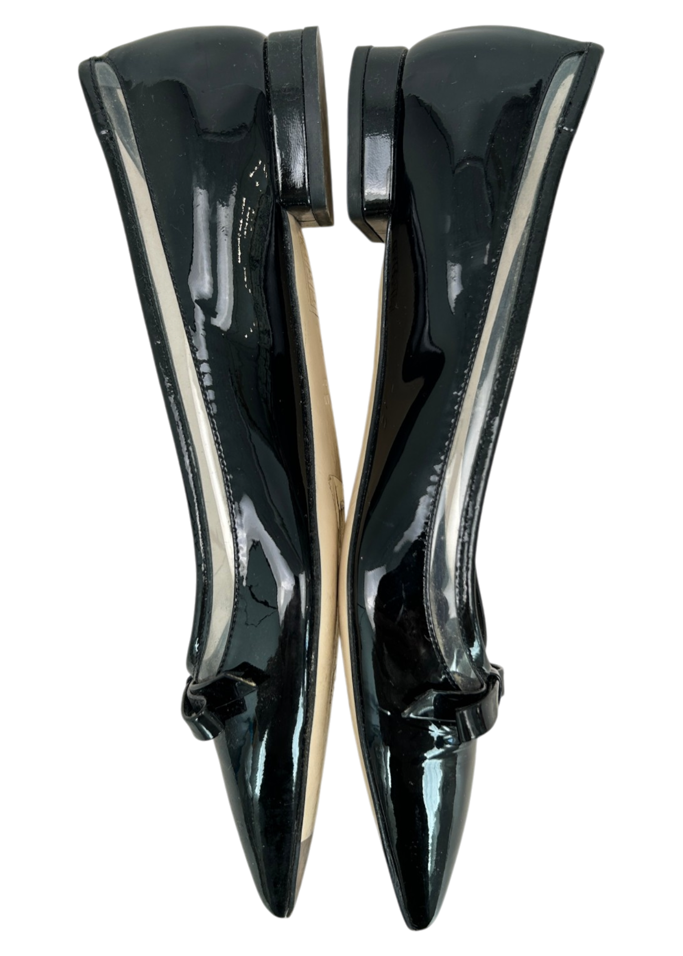 MIU MIU (AS IS) Patent Leather Pointed Ballet Flats
