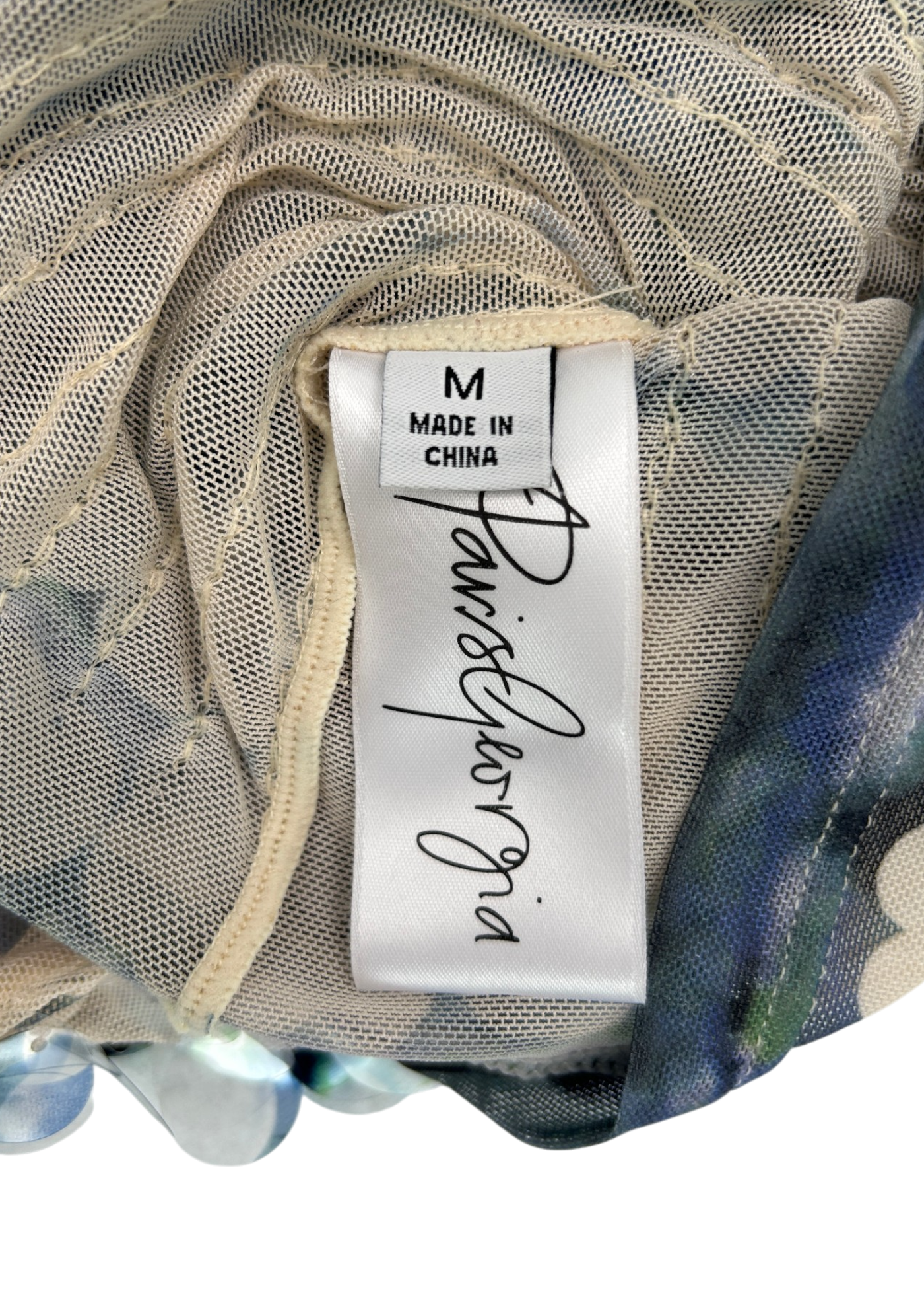 PARIS GEORGIA Mesh 'Mermaid Tee' W/ Oversized Sequins