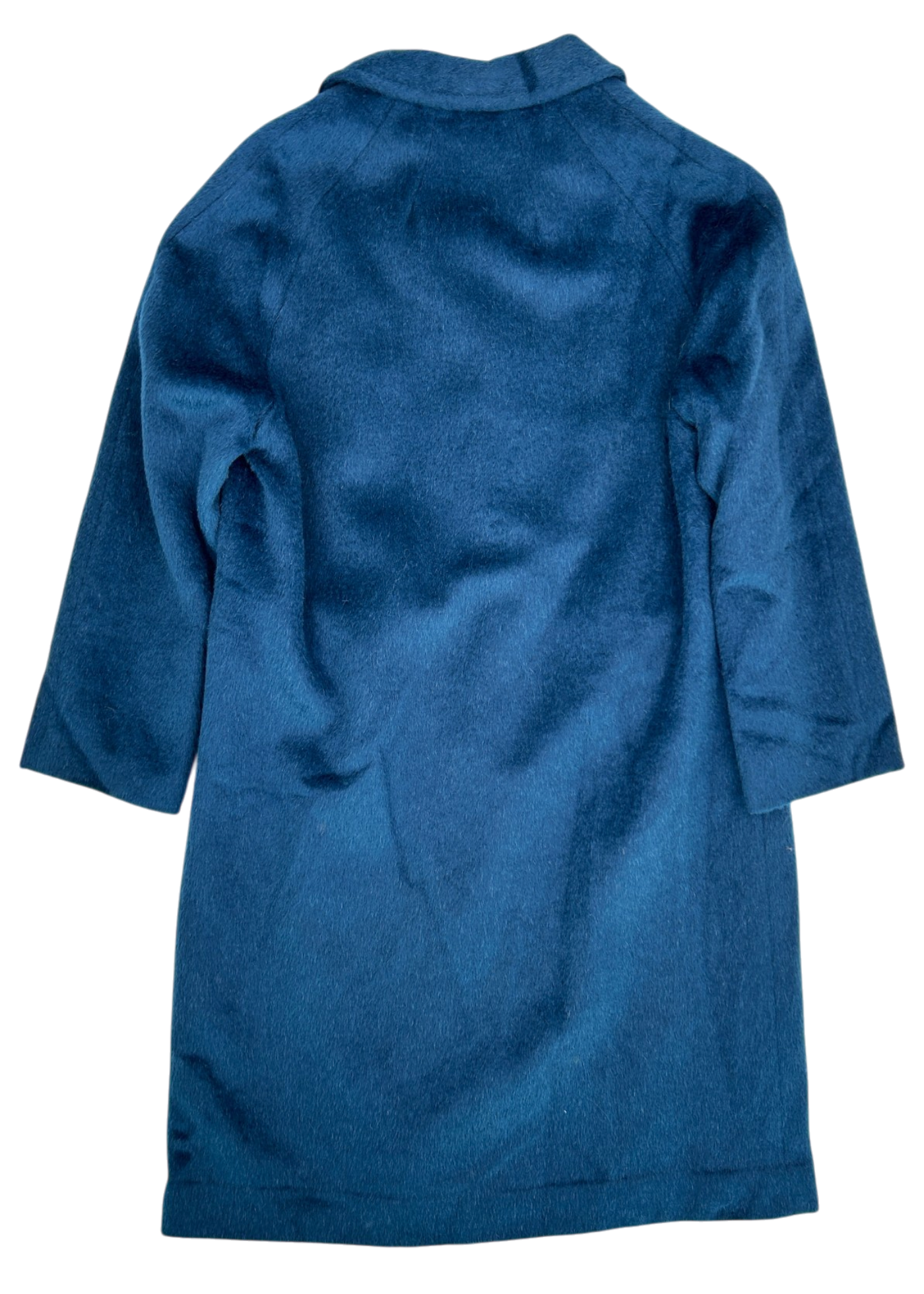 DAVID JONES Vintage 50s/60s Blue Brushed Midi Length Coat