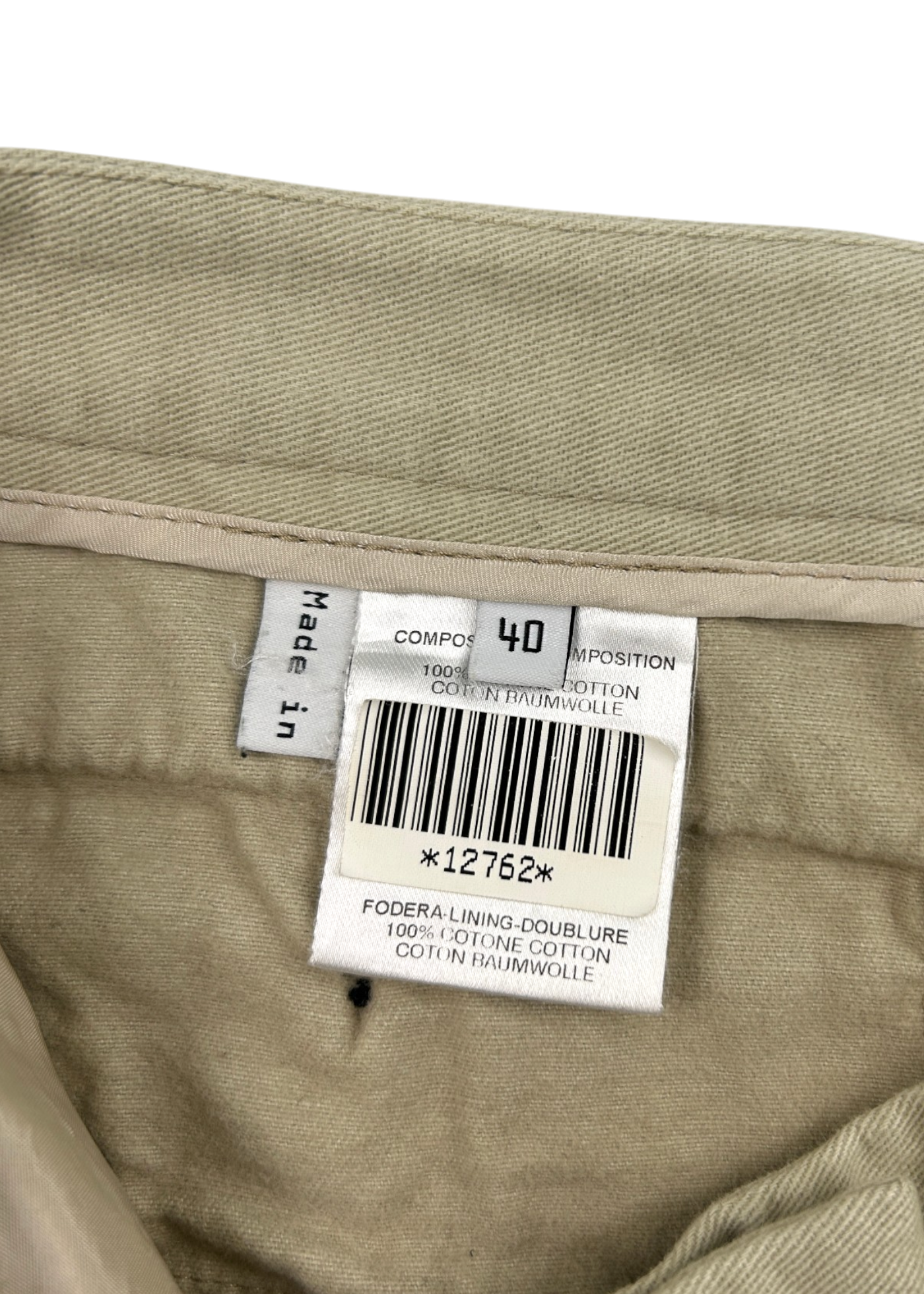 BALENCIAGA Cream Cotton Kick Flare Pants