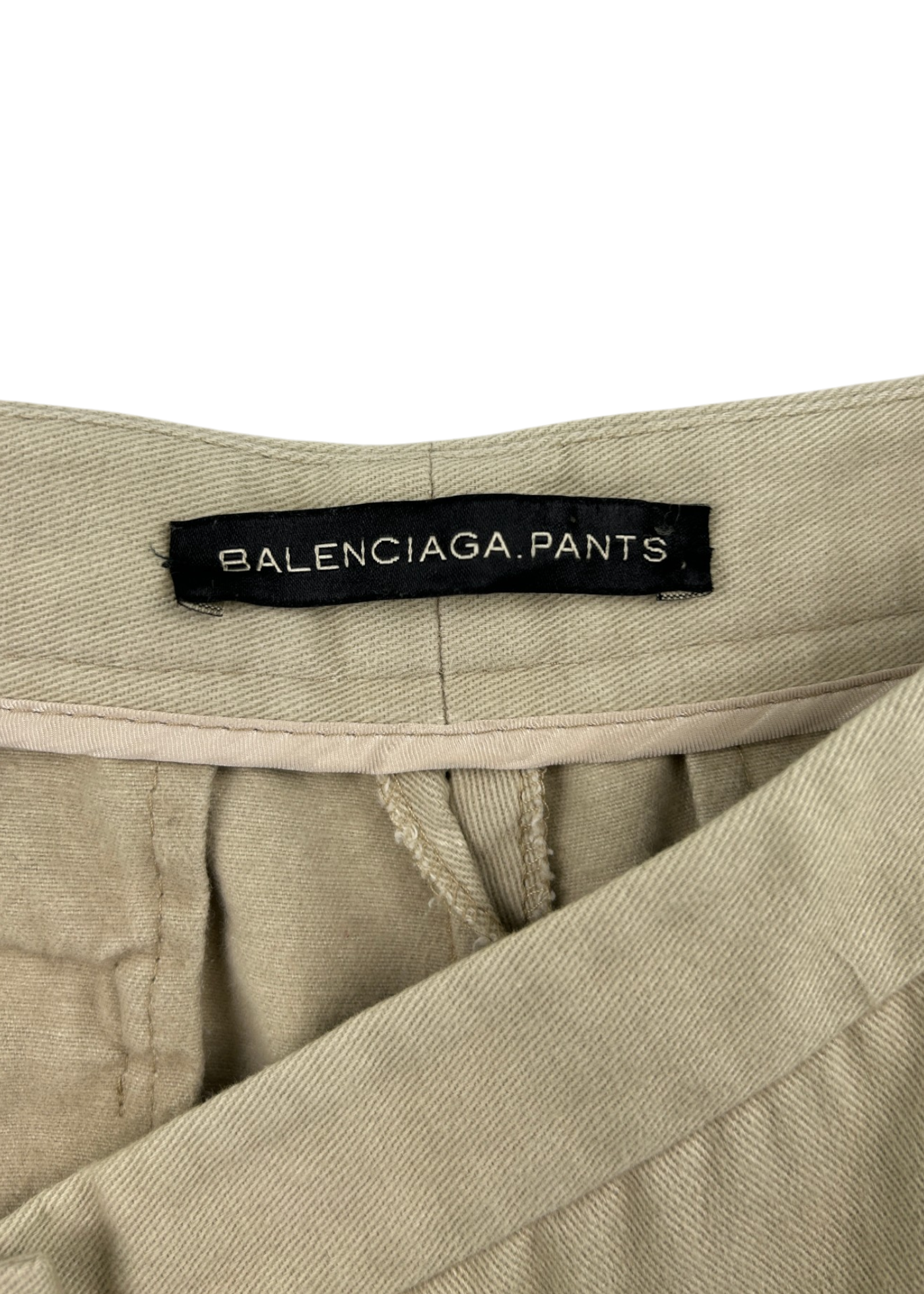 BALENCIAGA Cream Cotton Kick Flare Pants
